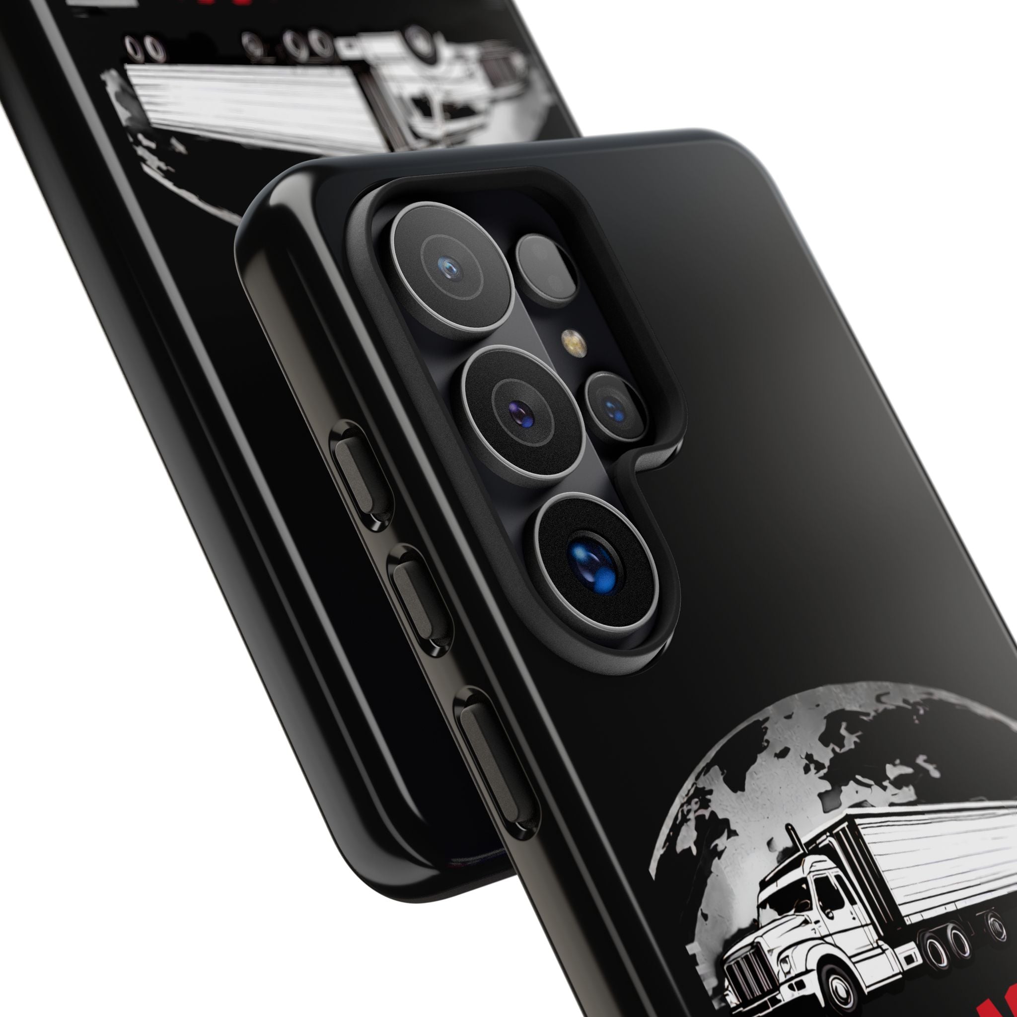 Truck Driver Phone Case - "My Daddy Keeps The World Rolling" Protective Cover