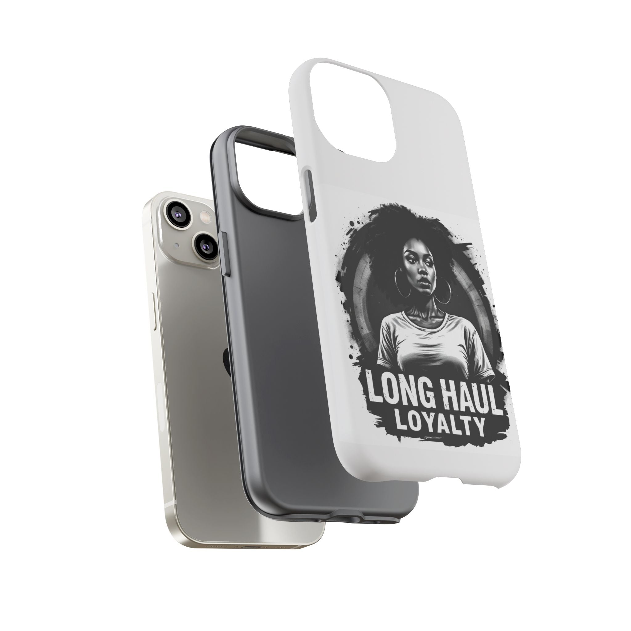 Phone Case — "Long Haul Loyalty" Black & White Portrait Protective Case