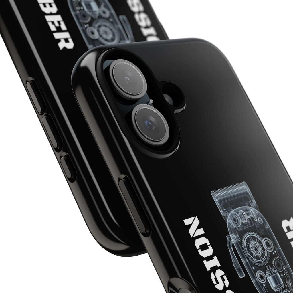 Barber Clip Cord X‑Ray Tough Phone Case – Professional Barber Gift