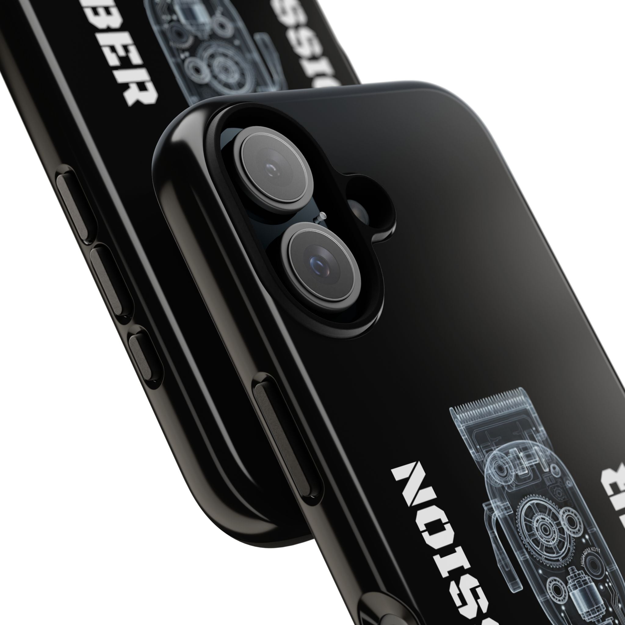 Barber Clip Cord X‑Ray Tough Phone Case – Professional Barber Gift