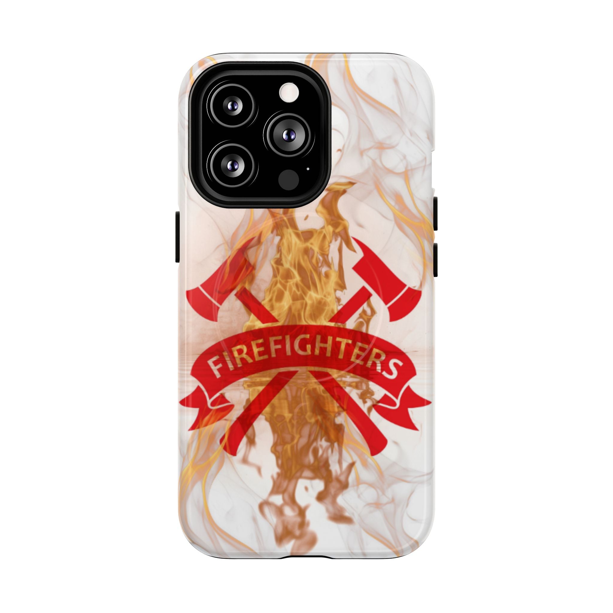 Firefighter Emblem Tough Magnetic Phone Case — Flame Design