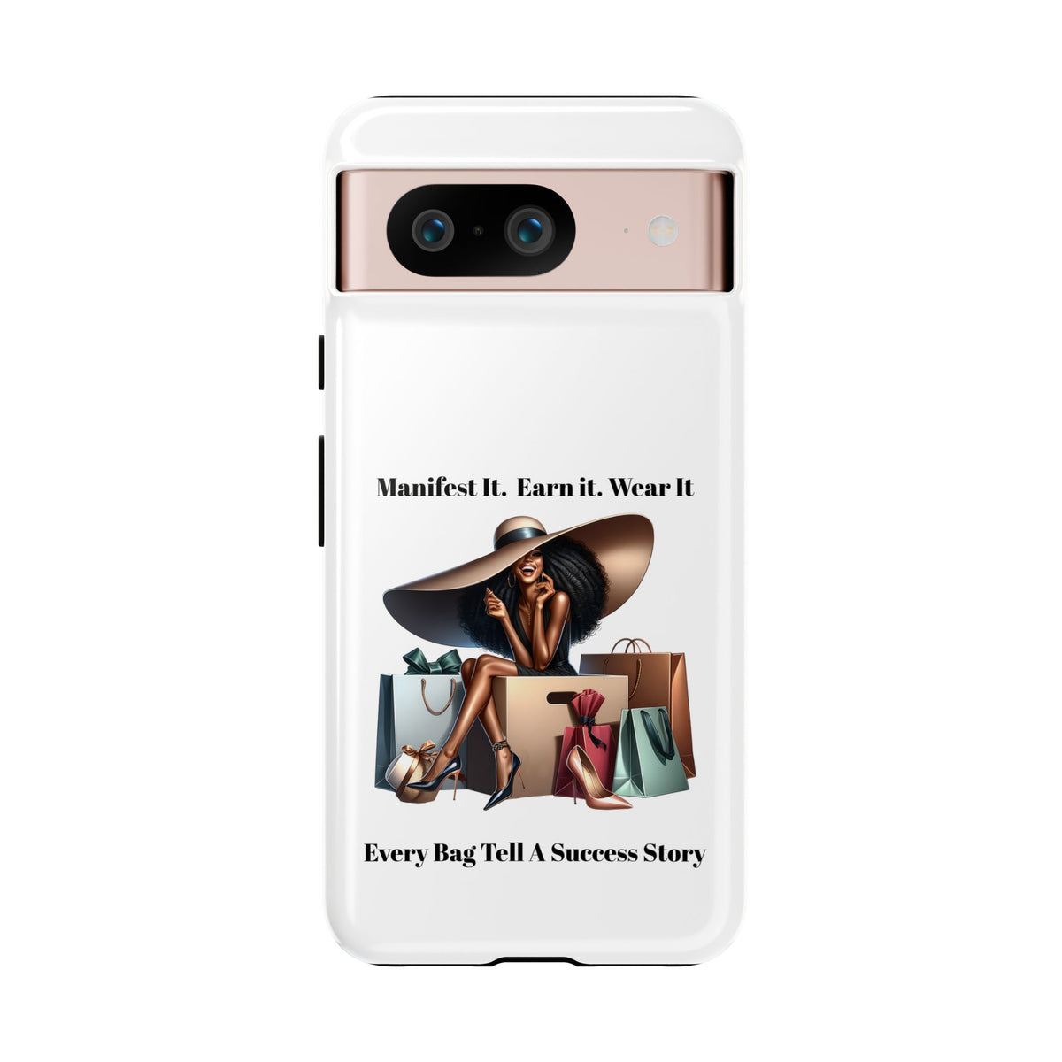 Phone Case - "Manifest It. Earn It. Wear It." Chic Shopper Design