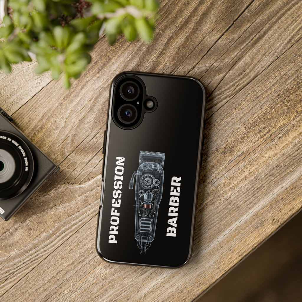 Barber Clip Cord X‑Ray Tough Phone Case – Professional Barber Gift