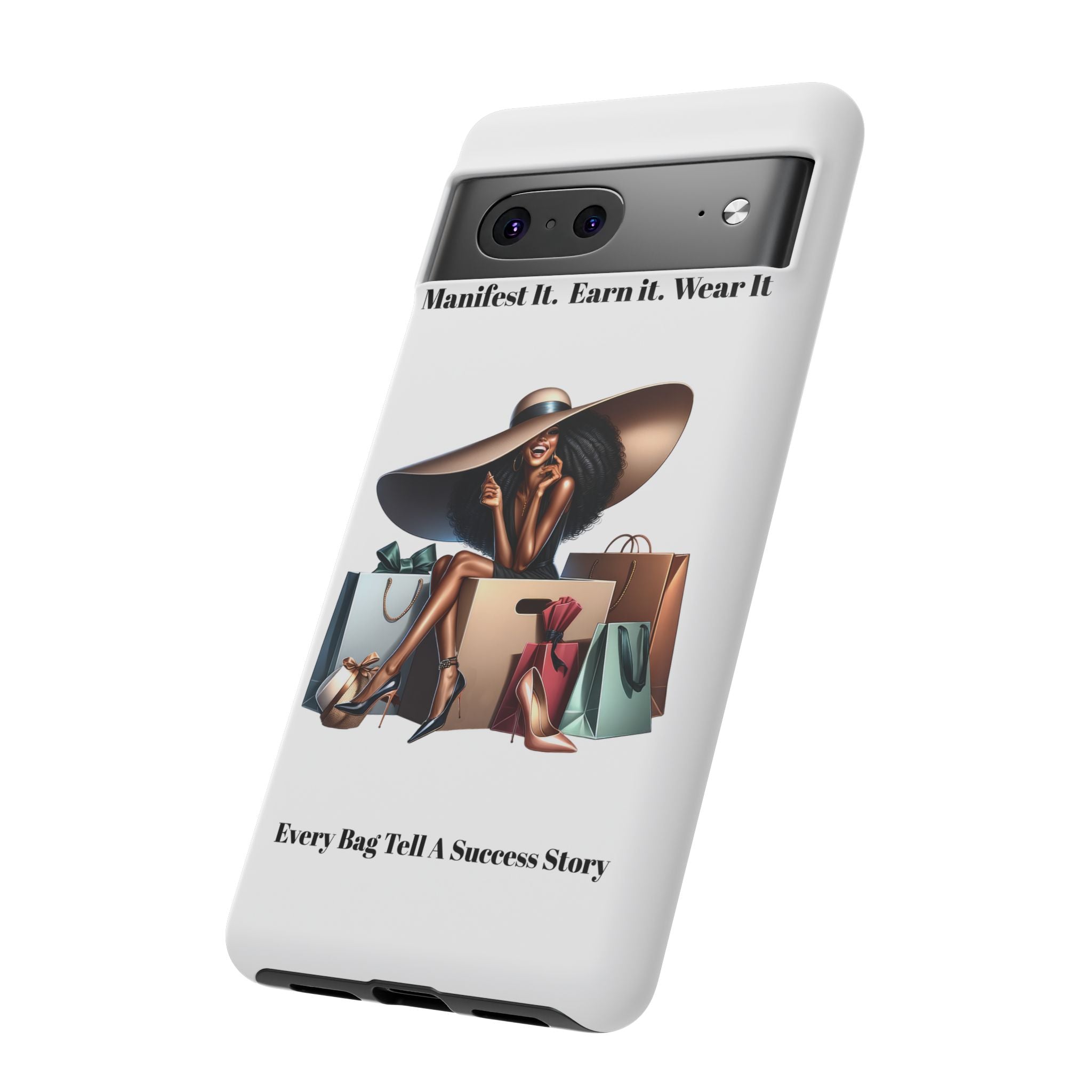 Phone Case - "Manifest It. Earn It. Wear It." Chic Shopper Design