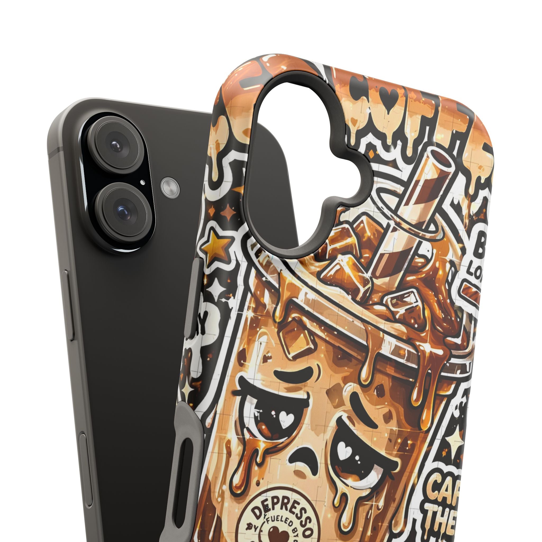Iced Coffee Phone Case — “Sippin' & Survivin'” Magnetic Impact-Resistant Case