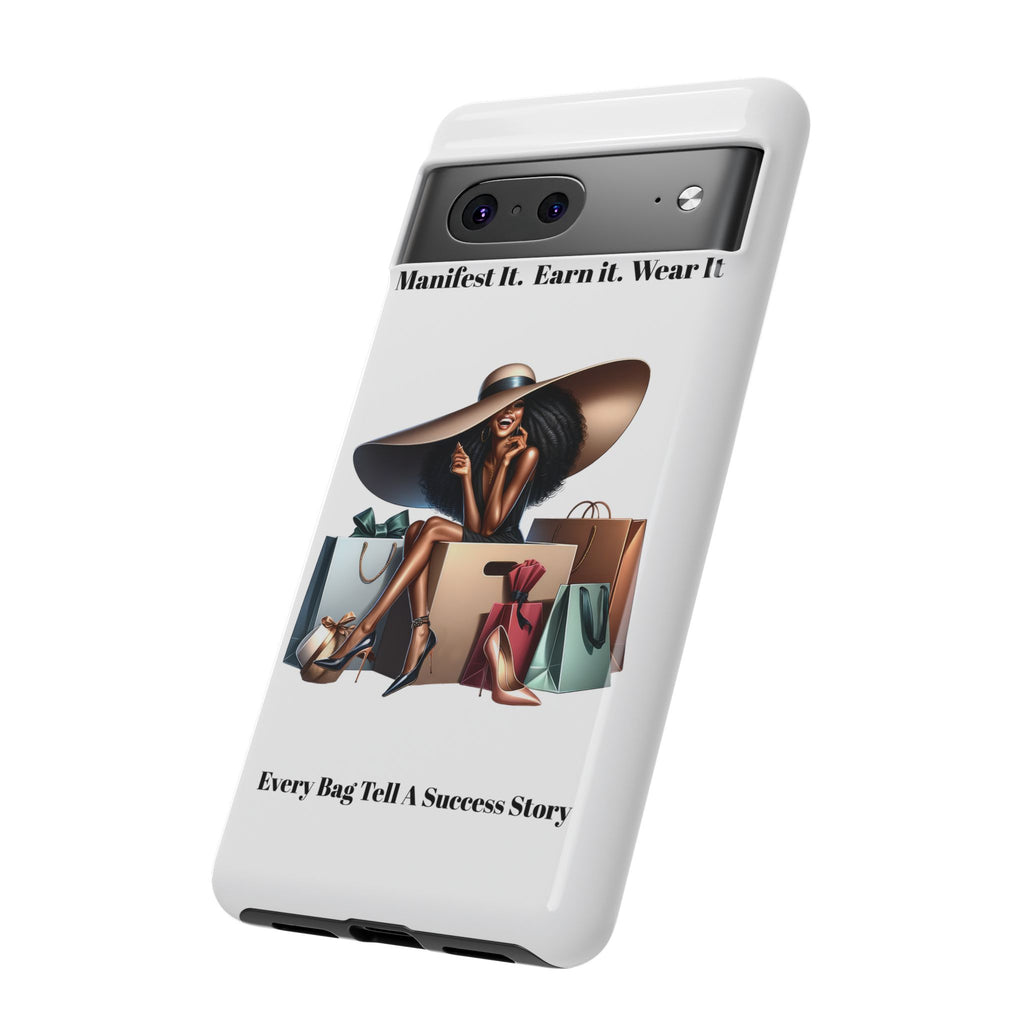 Phone Case - "Manifest It. Earn It. Wear It." Chic Shopper Design