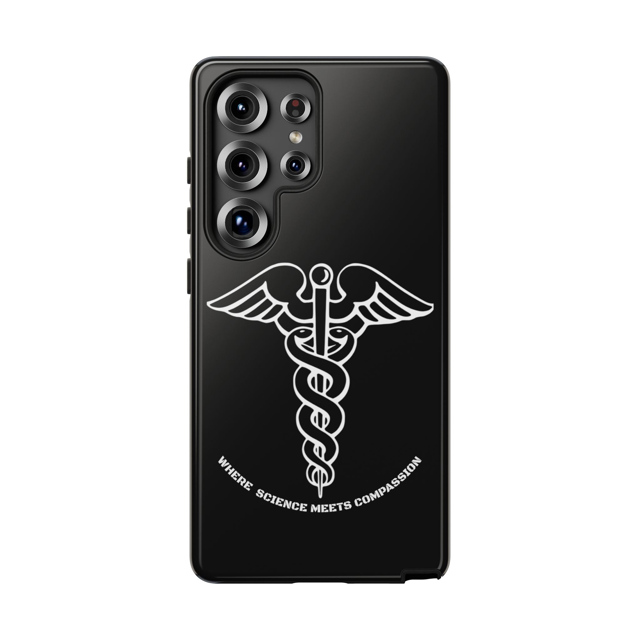 Medical Caduceus Phone Case — "Where Science Meets Compassion" Protective iPhone Cover