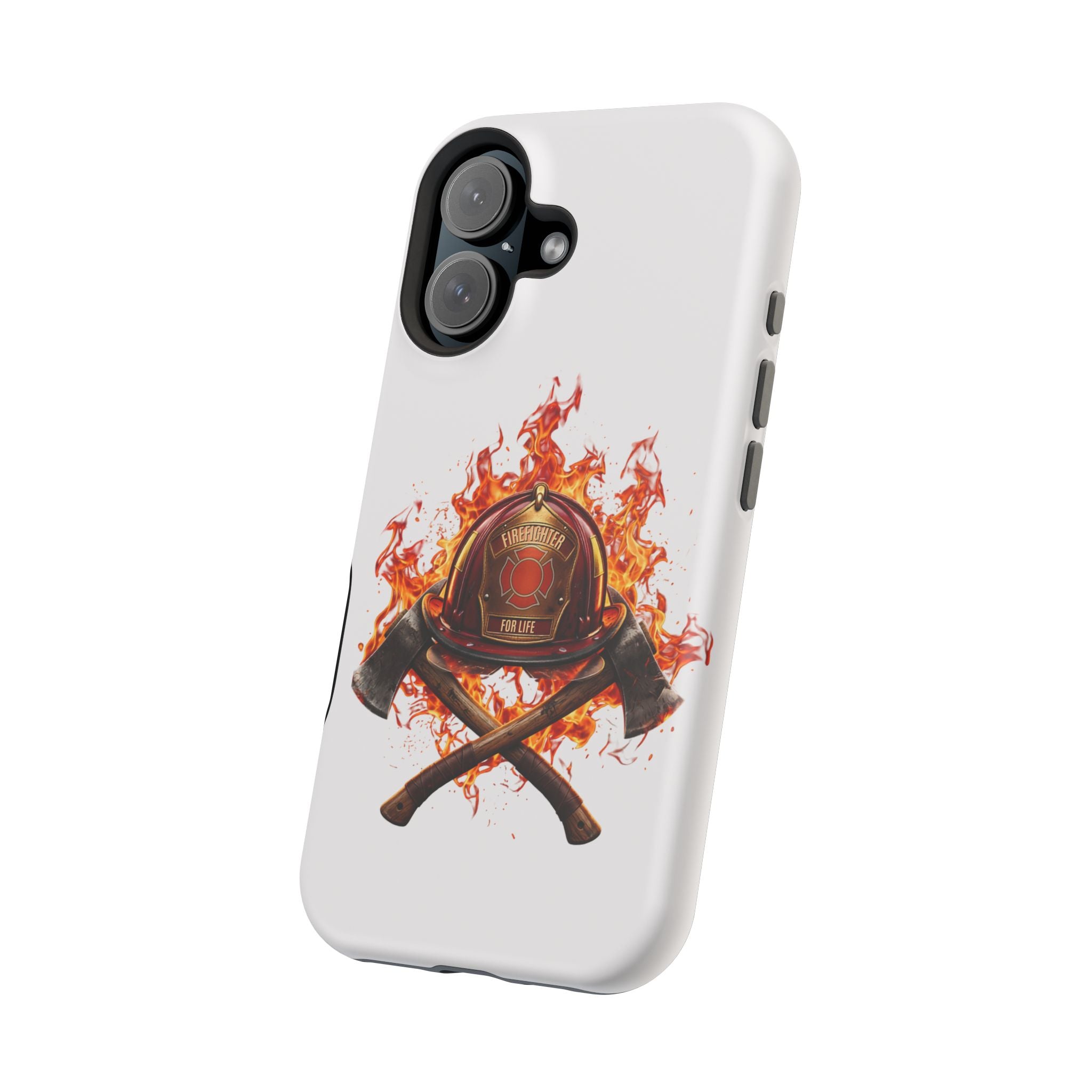 Firefighter Helmet Flames Phone Case — Station 117 Magnetic Impact-Resistant Case