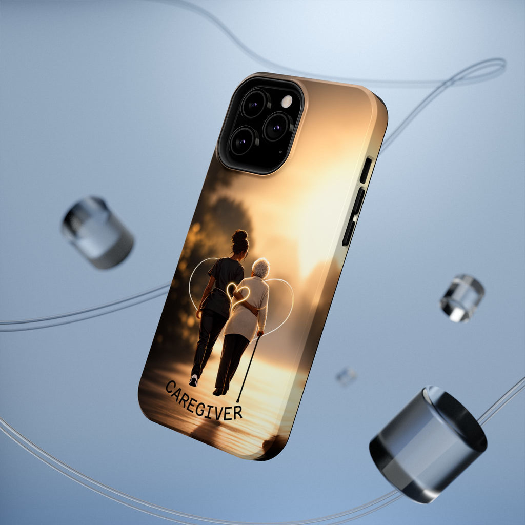 Caregiver Phone Case — Impact-Resistant Protective Case with Heart Design