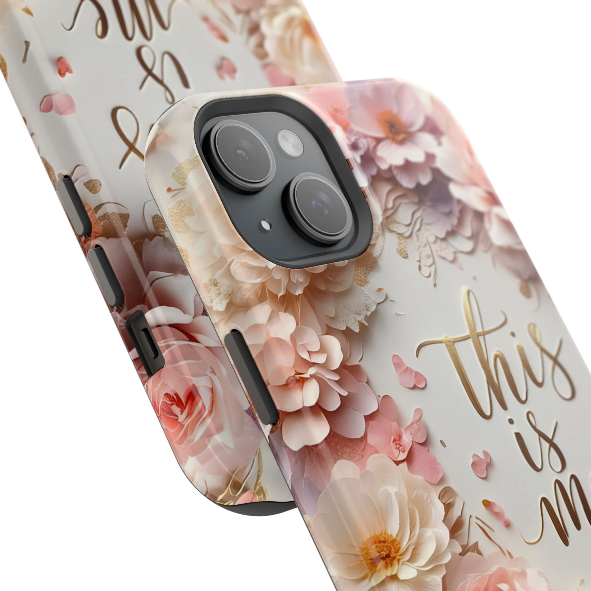 Floral "This Is Me" Phone Case — Impact-Resistant Floral Protective Cover