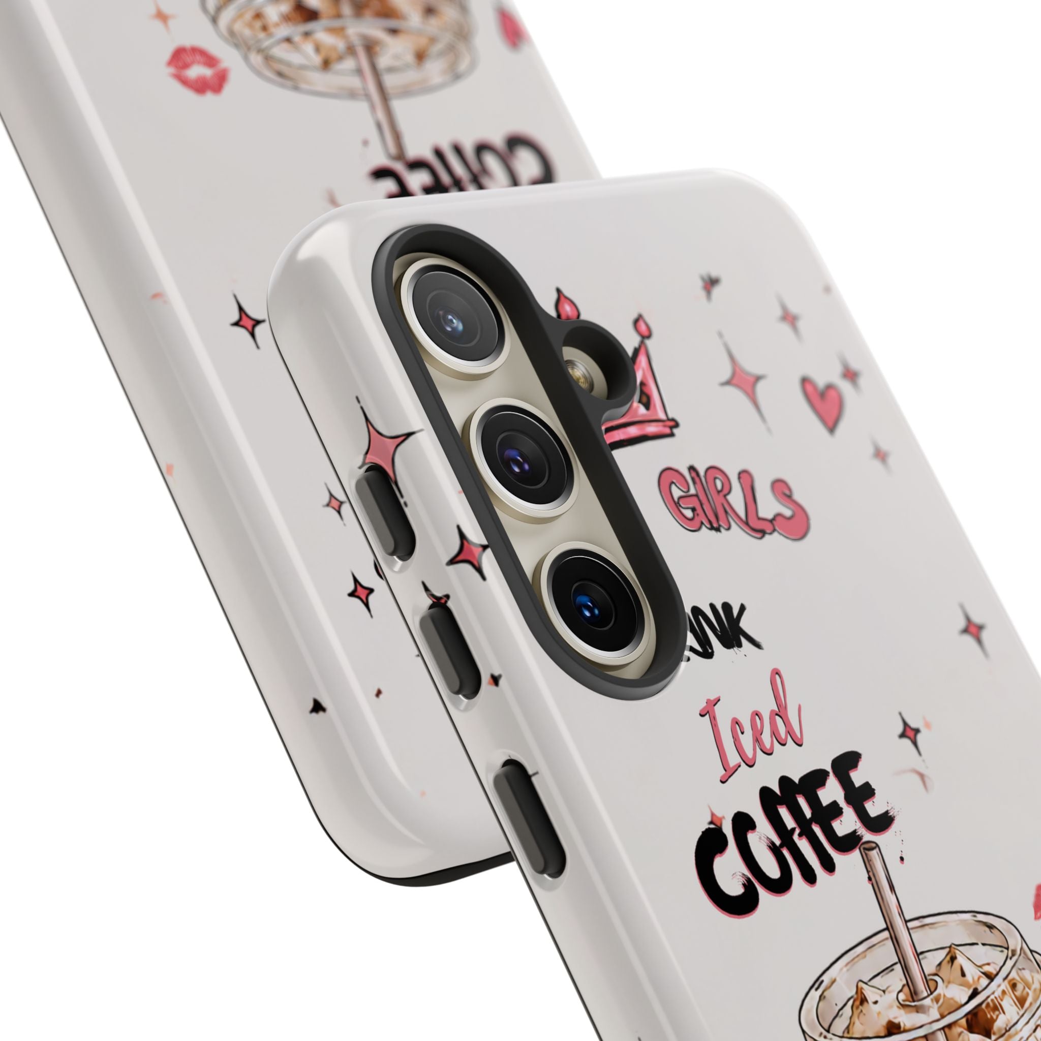Iced Coffee Phone Case — "Hot Girls Drink Iced Coffee" Cute Girly Protective Case