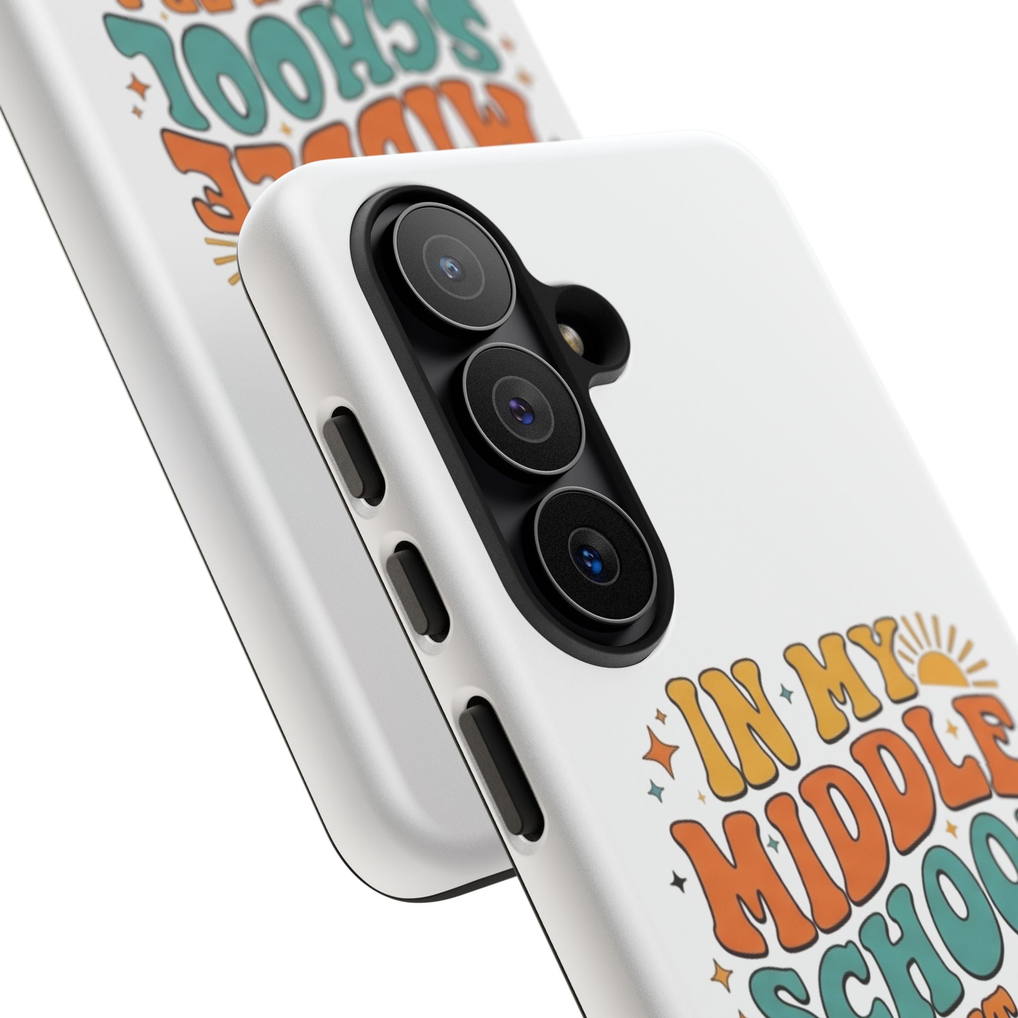 Middle School Parent Phone Case — "In My Middle School Parent Era" Retro Design