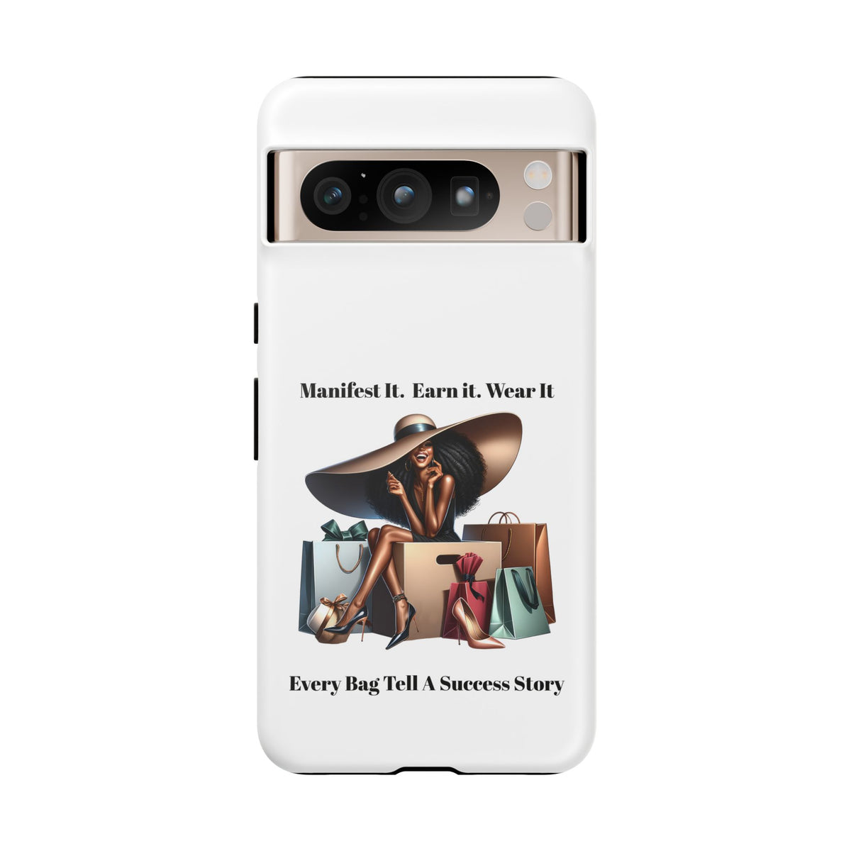 Phone Case - "Manifest It. Earn It. Wear It." Chic Shopper Design