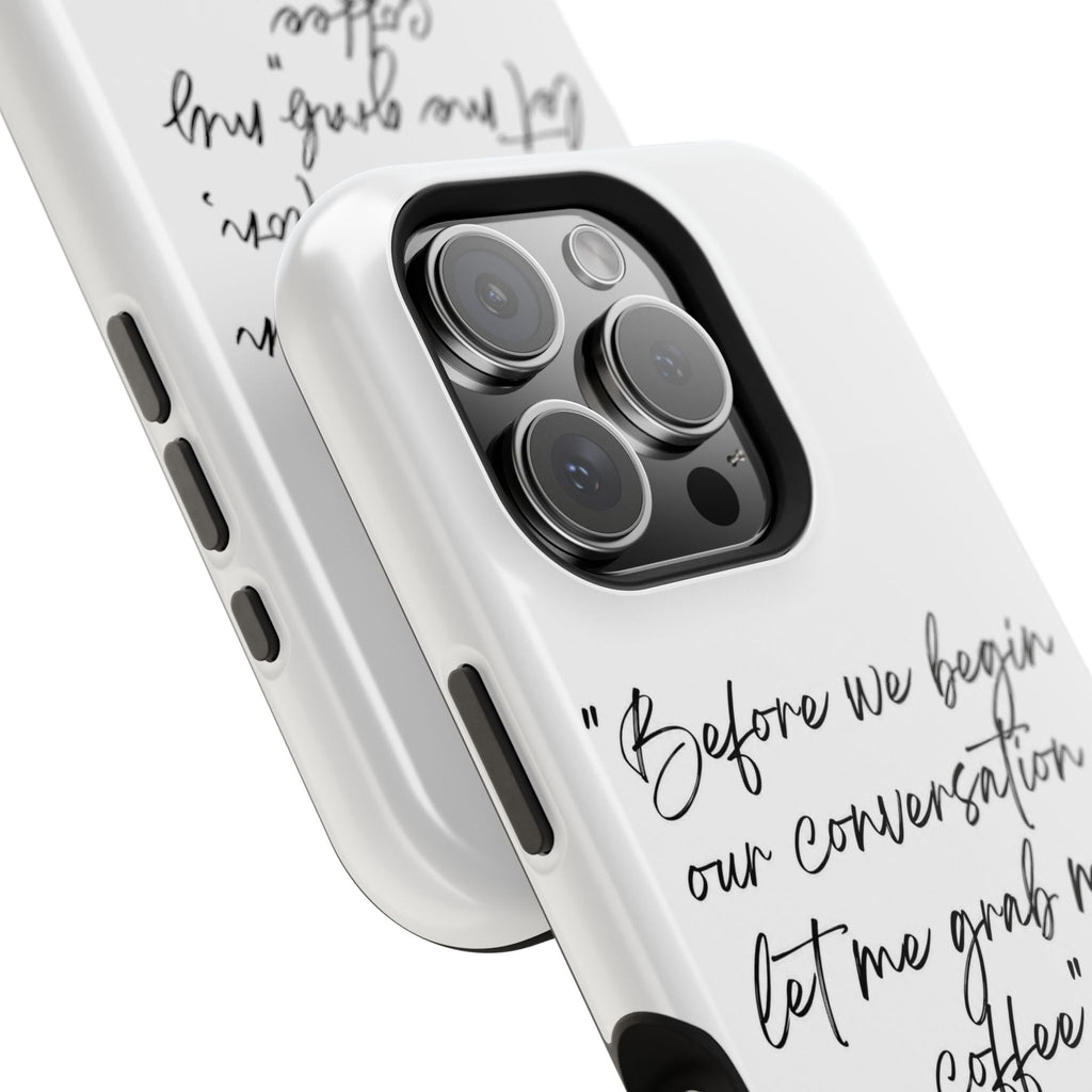 Coffee Quote Magnetic Impact-Resistant Phone Case