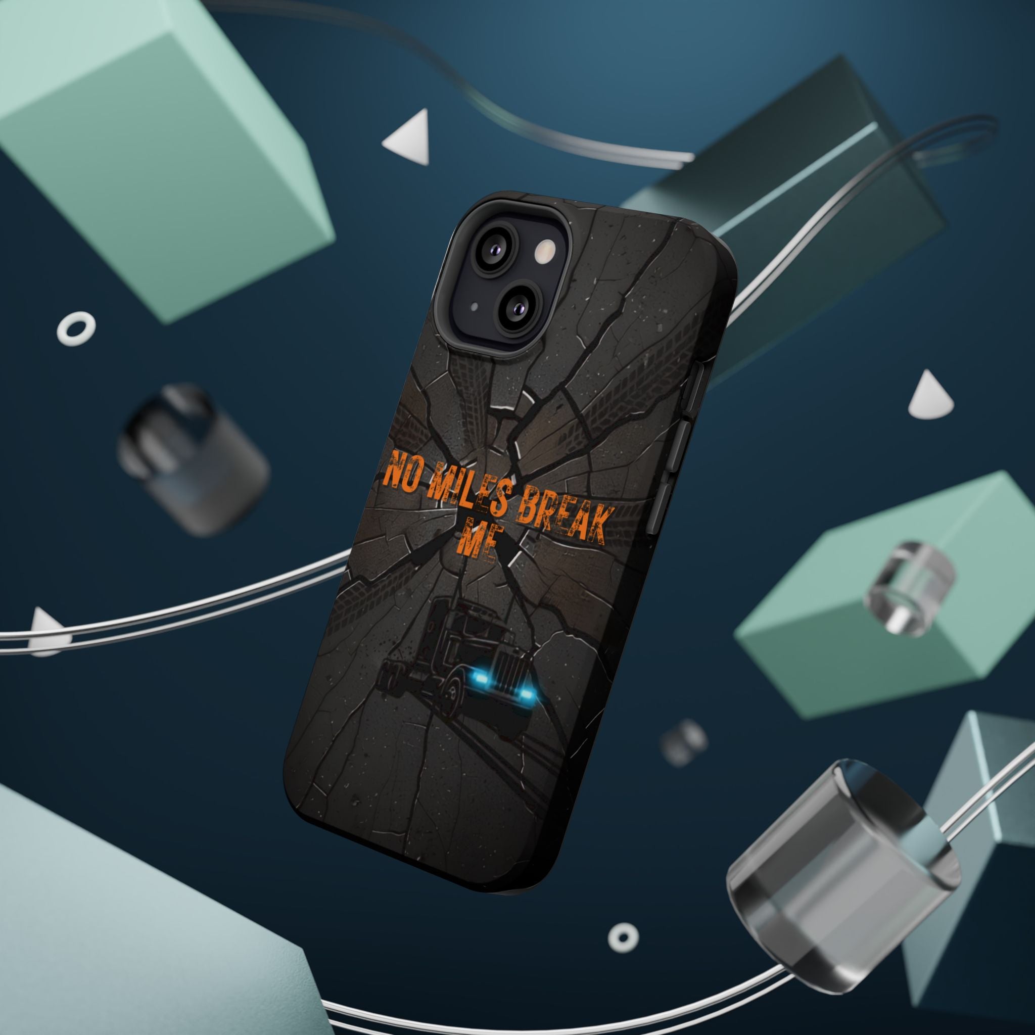 Phone Case — Fiery Semi Truck Magnetic Impact-Resistant Case