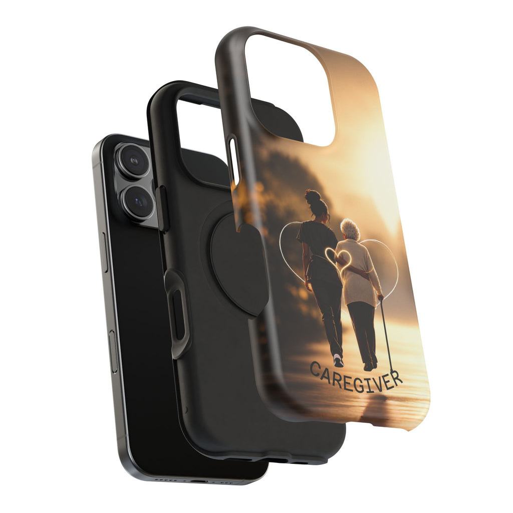 Caregiver Phone Case — Impact-Resistant Protective Case with Heart Design