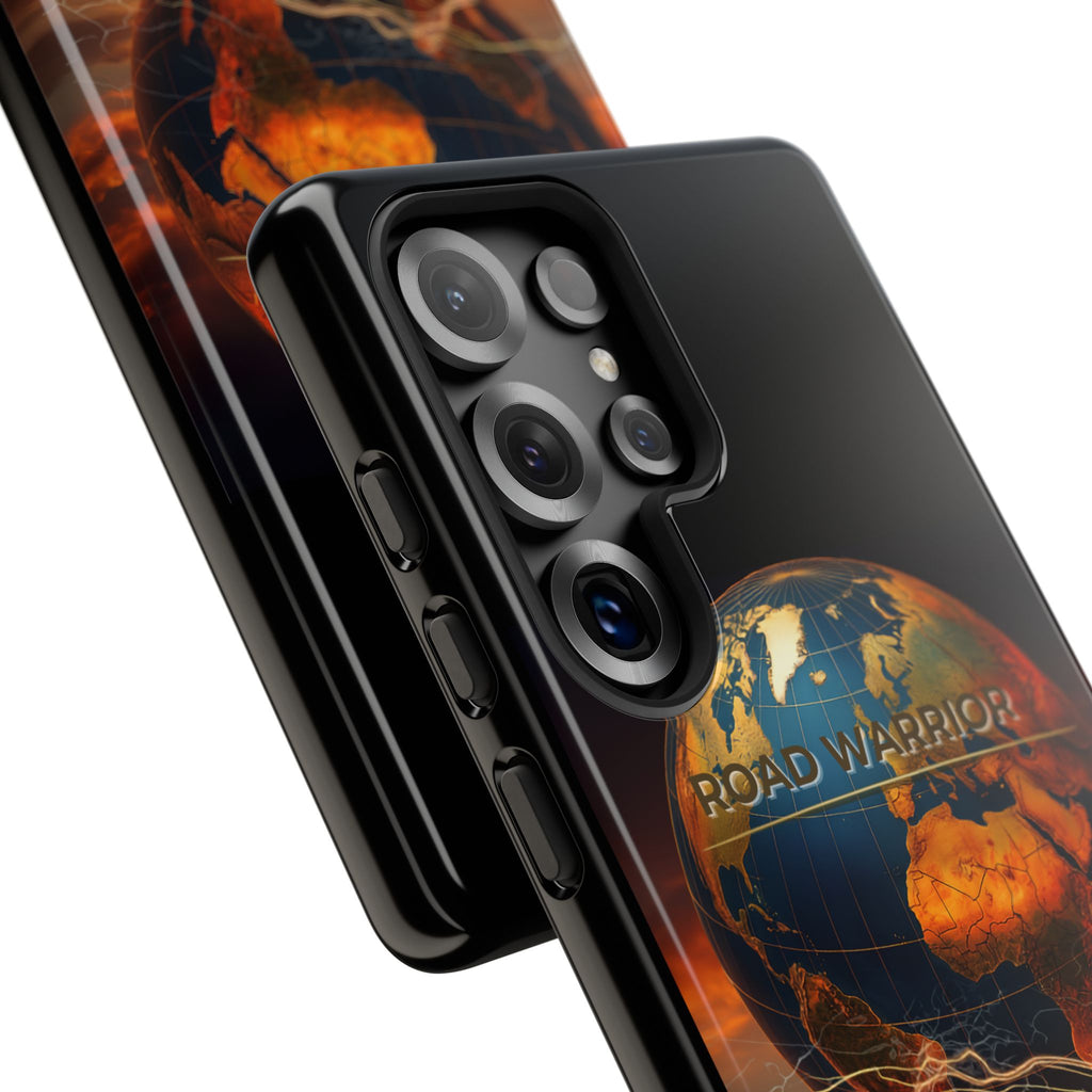 Truck Driver Phone Case — 'Global Road Warrior' Semi Truck Globe Tough Phone Cover