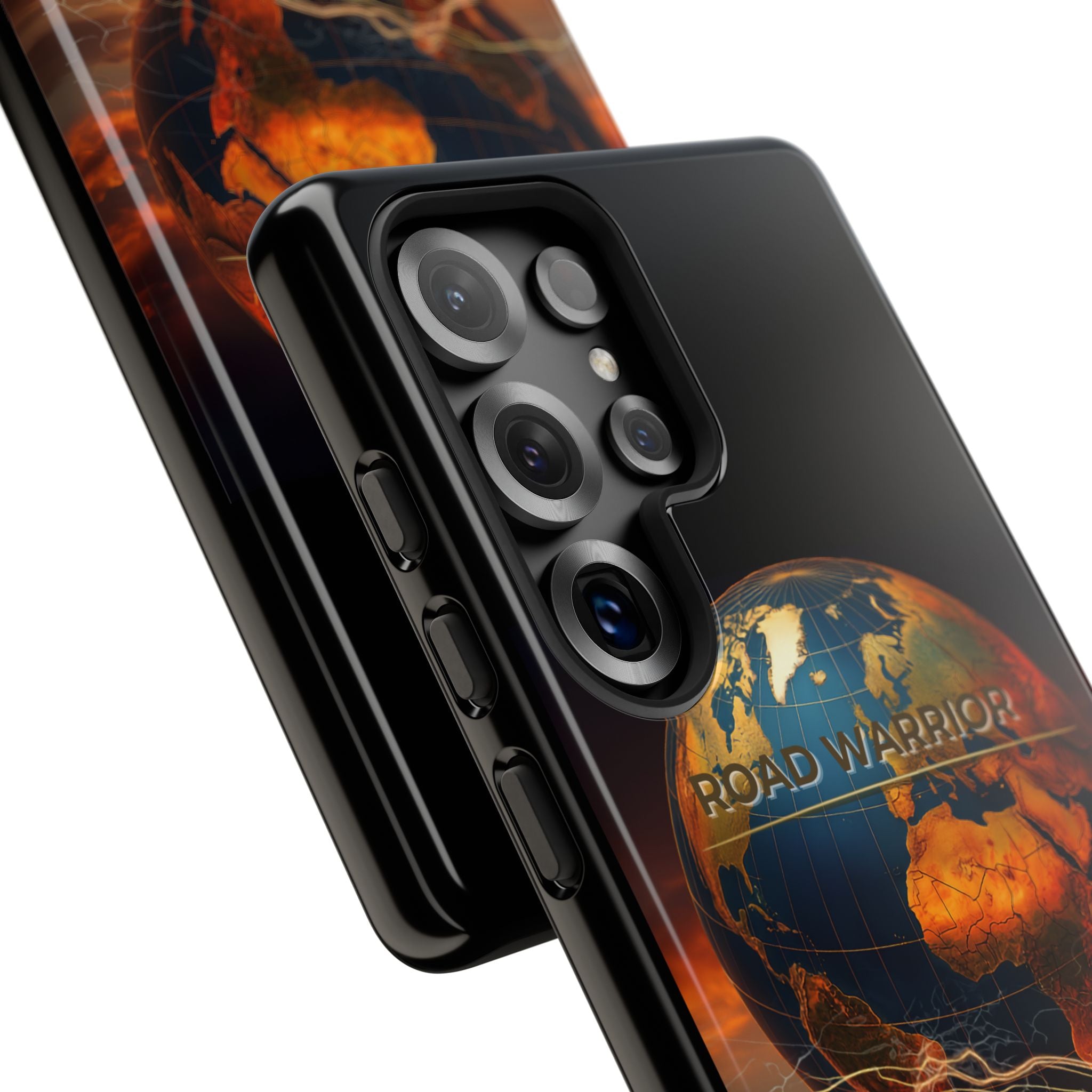 Truck Driver Phone Case — 'Global Road Warrior' Semi Truck Globe Tough Phone Cover