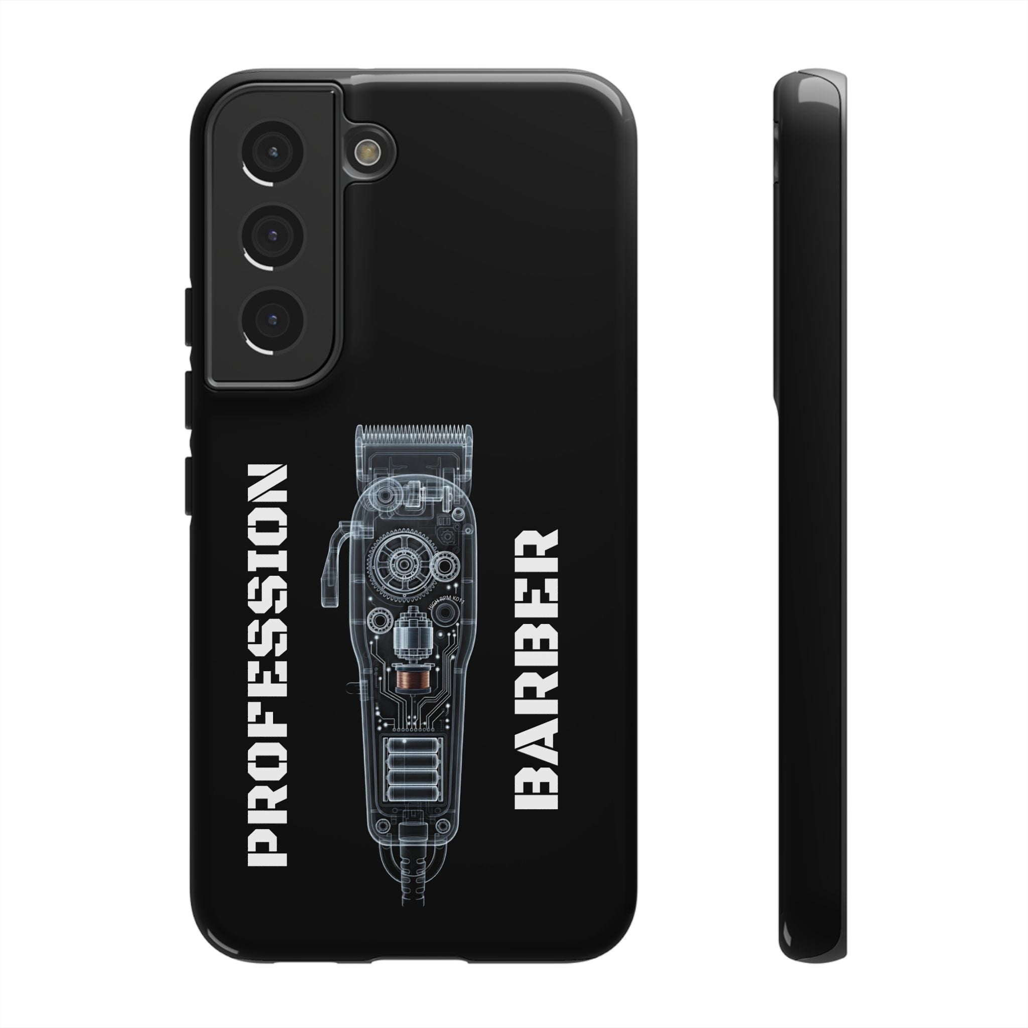 Barber Clip Cord X‑Ray Tough Phone Case – Professional Barber Gift