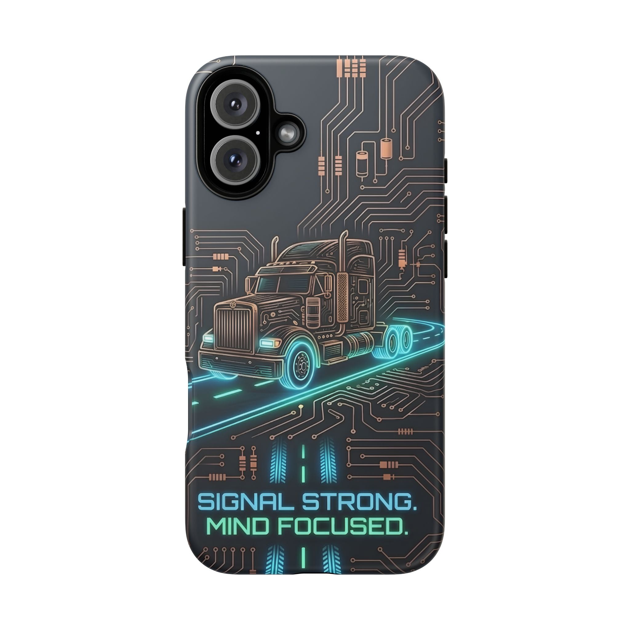 Truck Driver Gamer Phone Case — “Real Life. No Pause Button.”