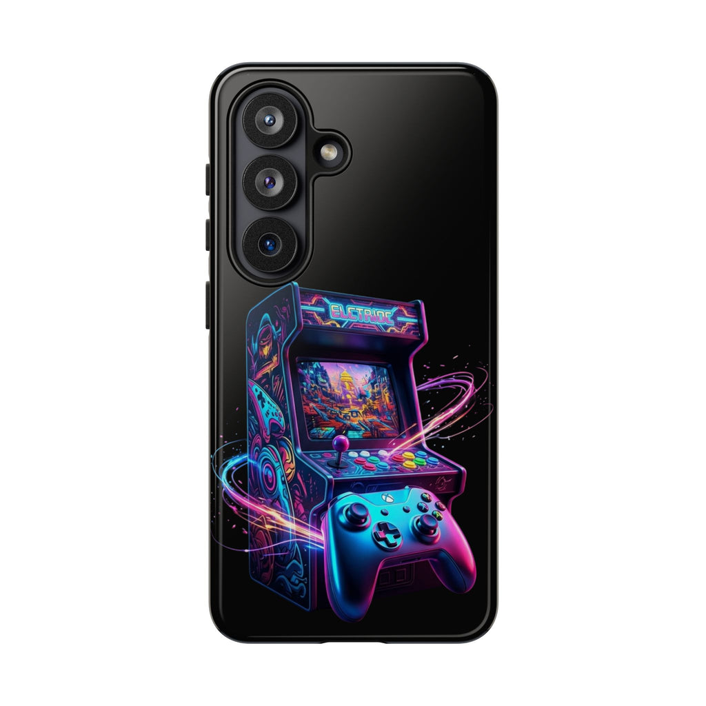 Retro Arcade Phone Case — Neon Gaming Controller Design