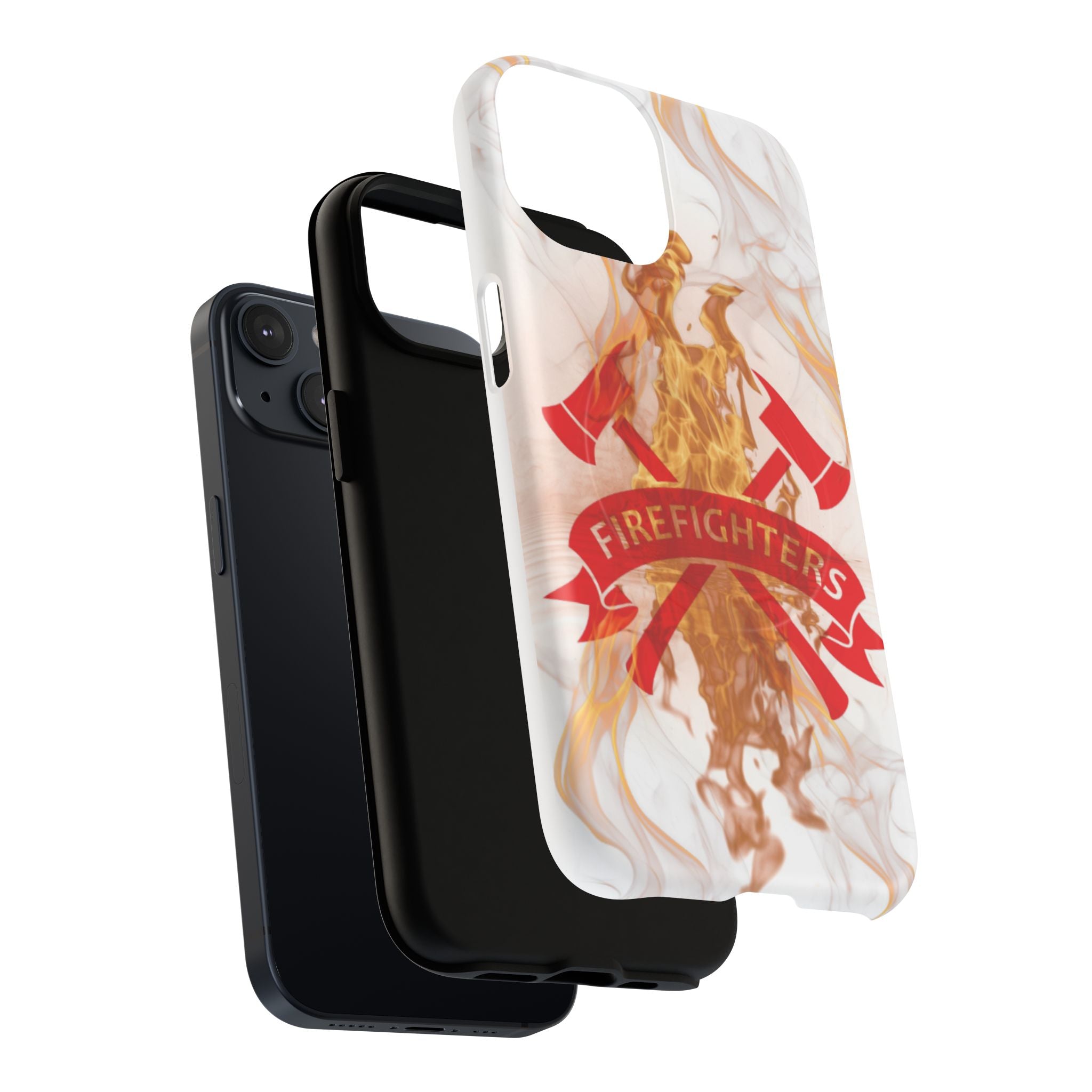 Firefighter Emblem Tough Magnetic Phone Case — Flame Design