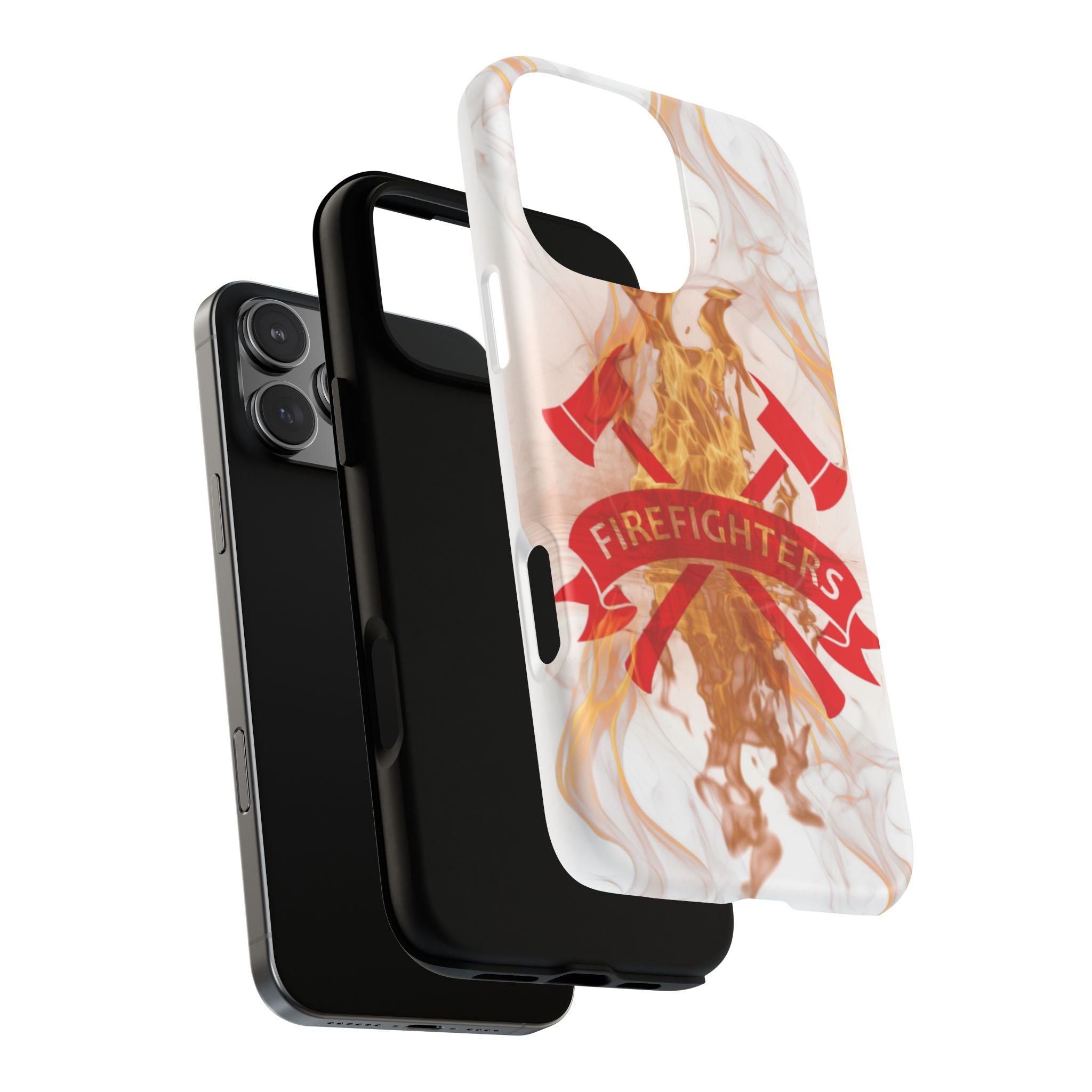 Firefighter Emblem Tough Magnetic Phone Case — Flame Design