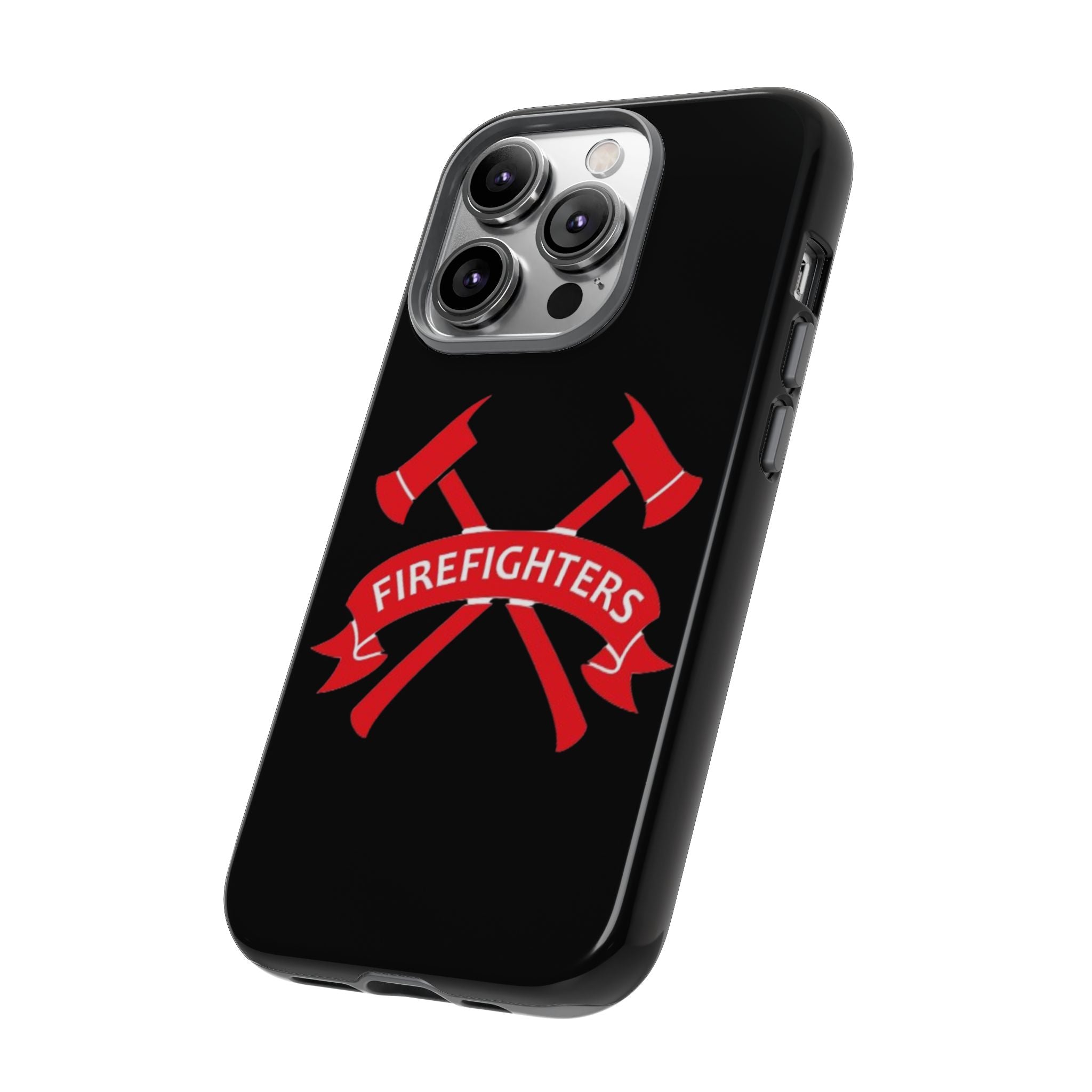 Firefighters Tough Phone Case — Red Crossed Axes Design