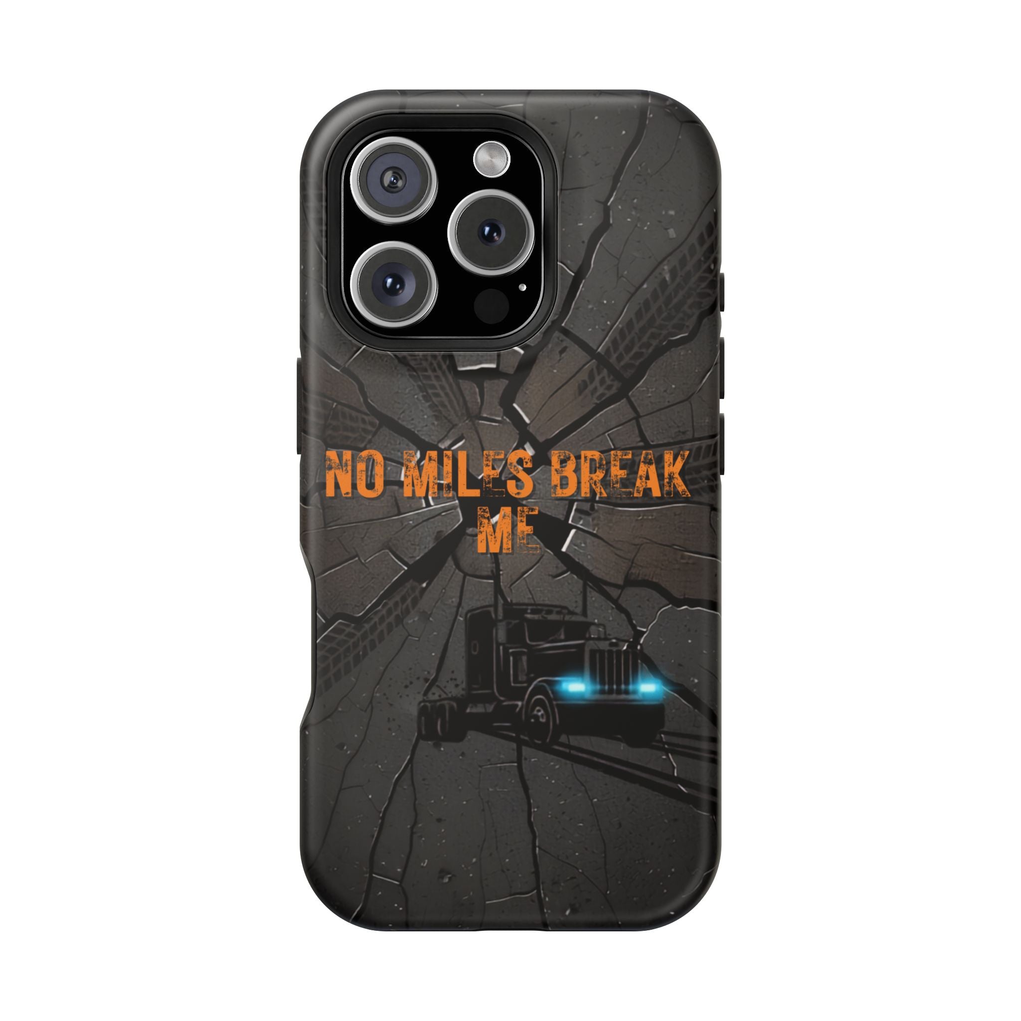 Phone Case — Fiery Semi Truck Magnetic Impact-Resistant Case