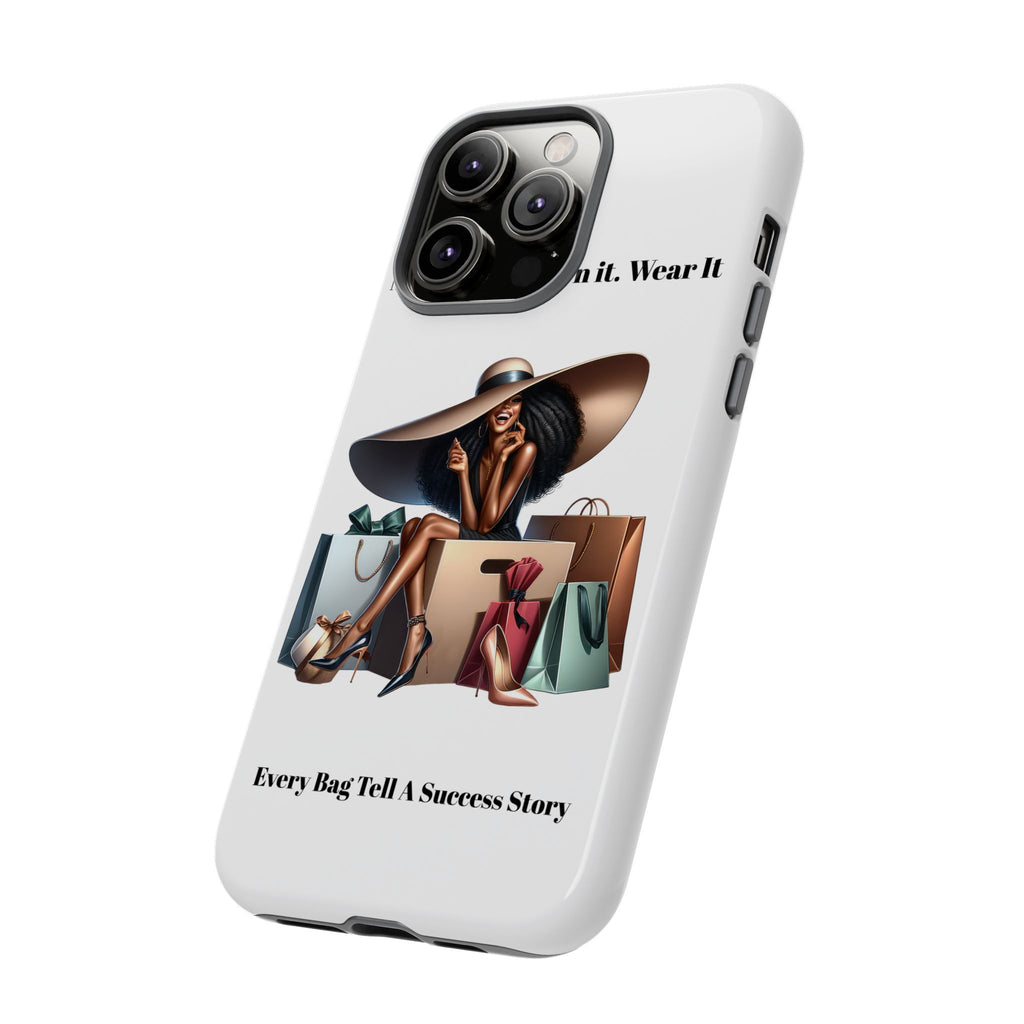 Phone Case - "Manifest It. Earn It. Wear It." Chic Shopper Design