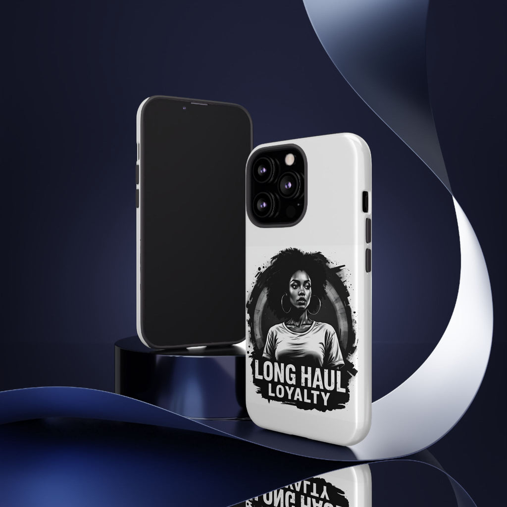 Phone Case — "Long Haul Loyalty" Black & White Portrait Protective Case