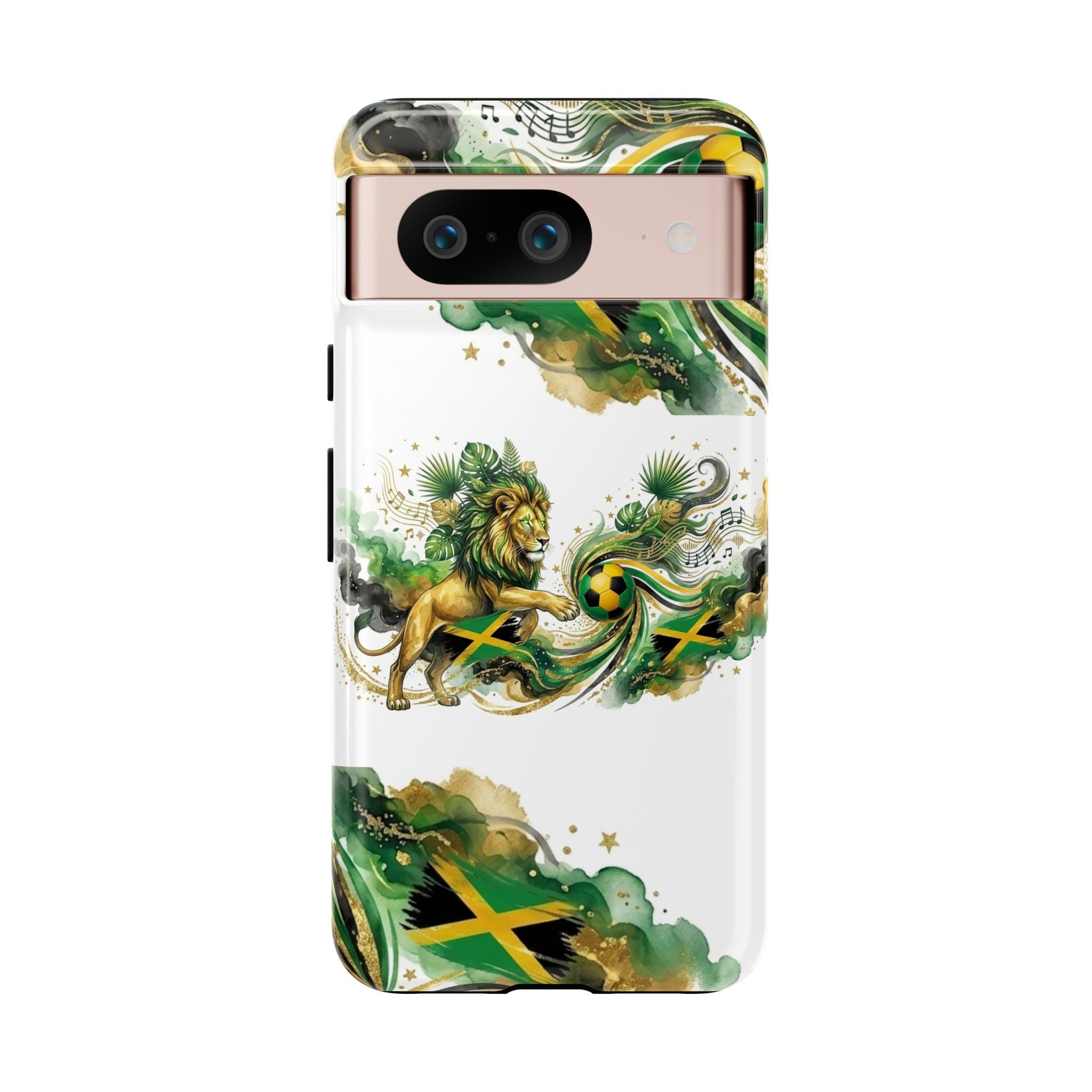 Jamaica Lion Phone Case — Jamaican Flag Rasta Protective Tough Case