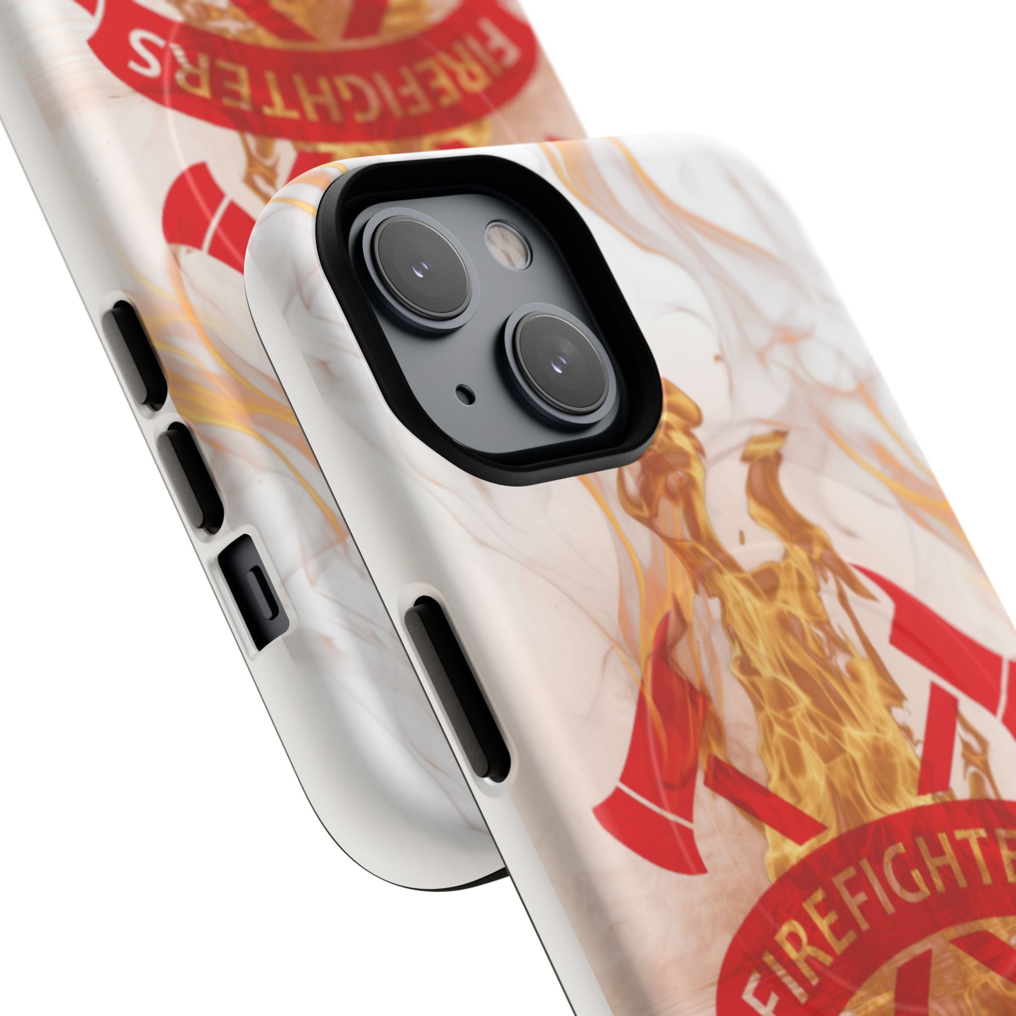 Firefighter Emblem Tough Magnetic Phone Case — Flame Design