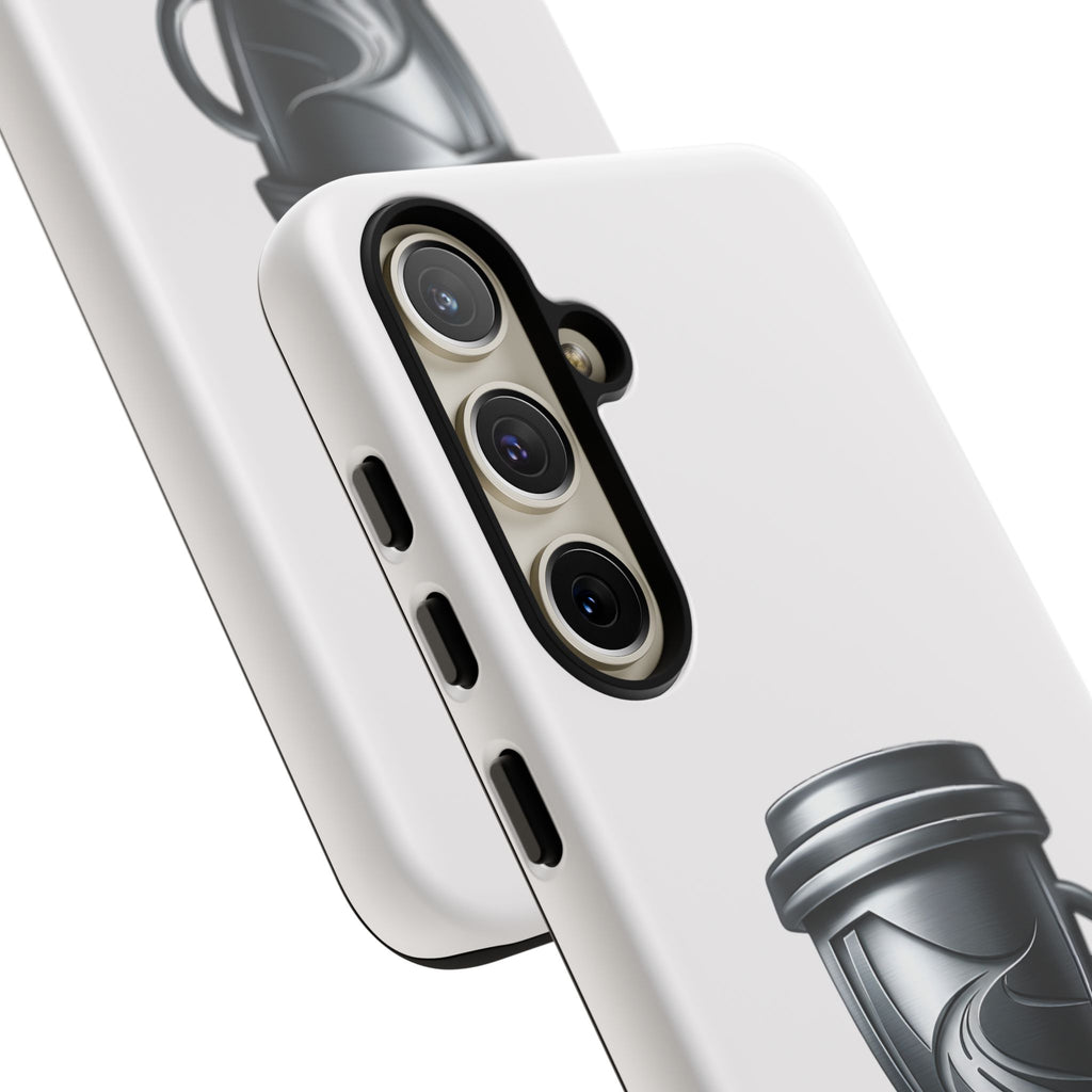 Hard Shell Phone Case — “Highways Are My Office” Travel Coffee Design