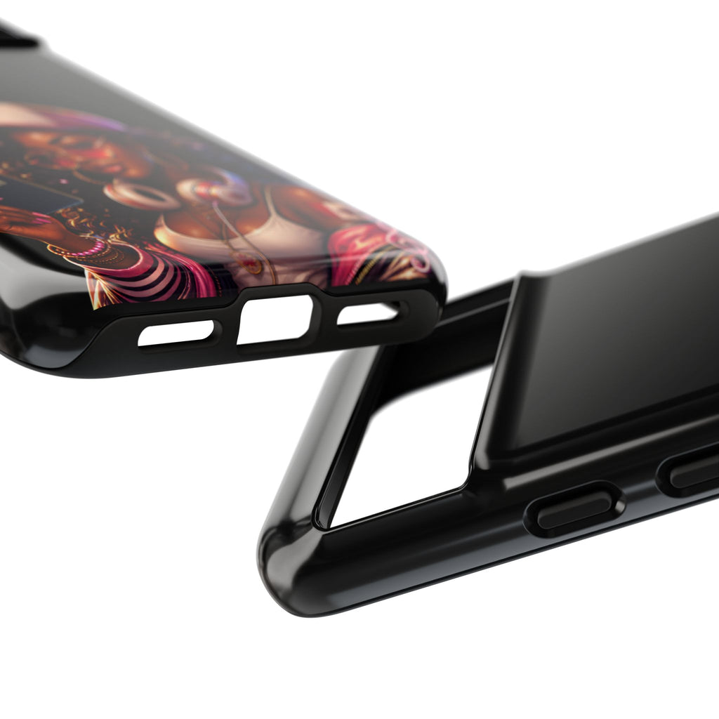 Canadian Vibes Phone Case — Afrobeat Girl with Headphones & Passport Design