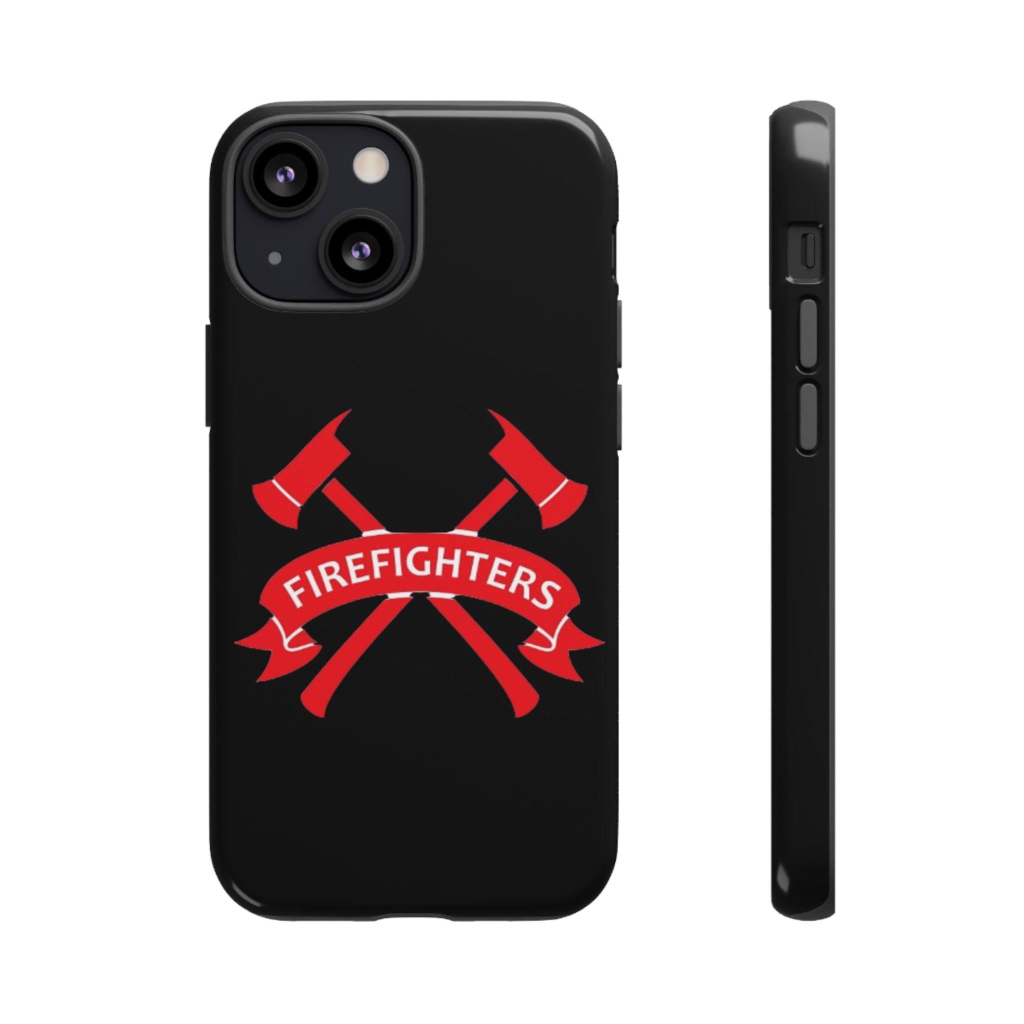 Firefighters Tough Phone Case — Red Crossed Axes Design