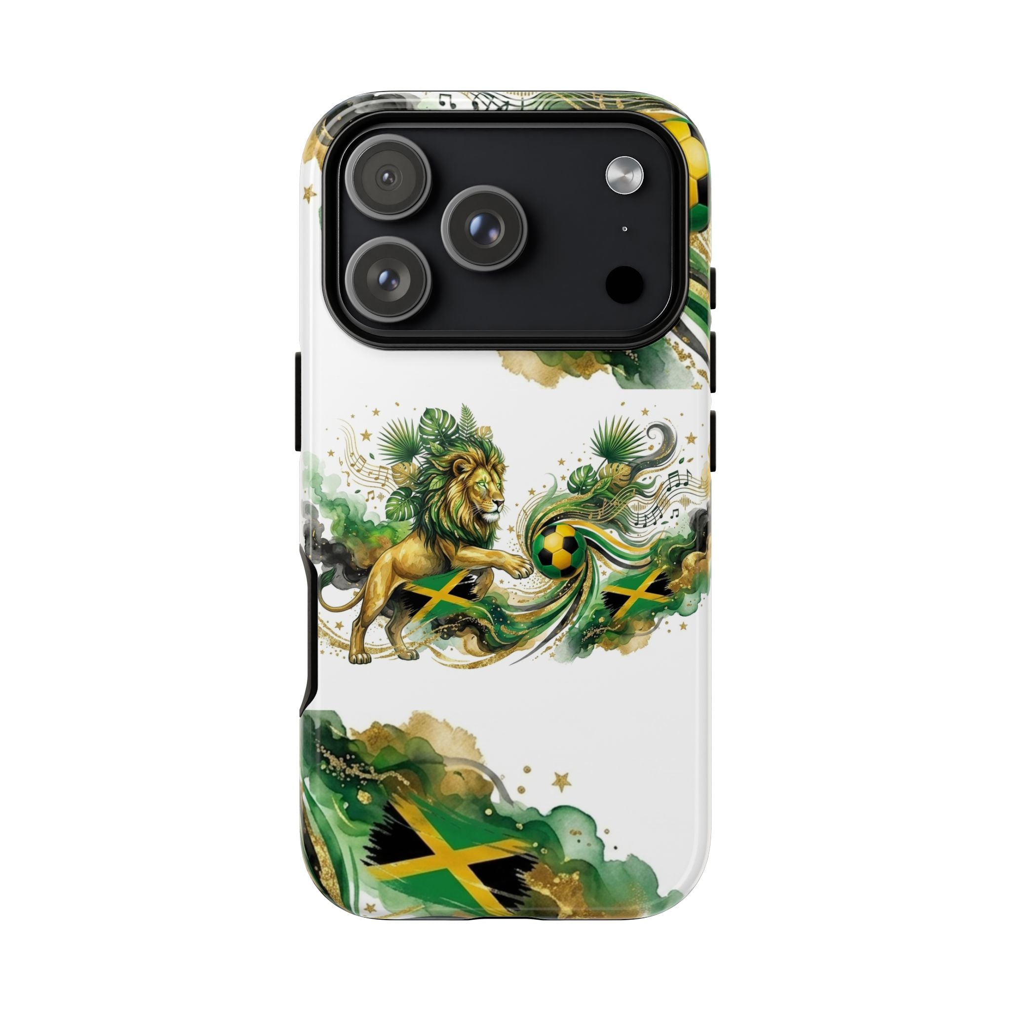 Jamaica Lion Phone Case — Jamaican Flag Rasta Protective Tough Case