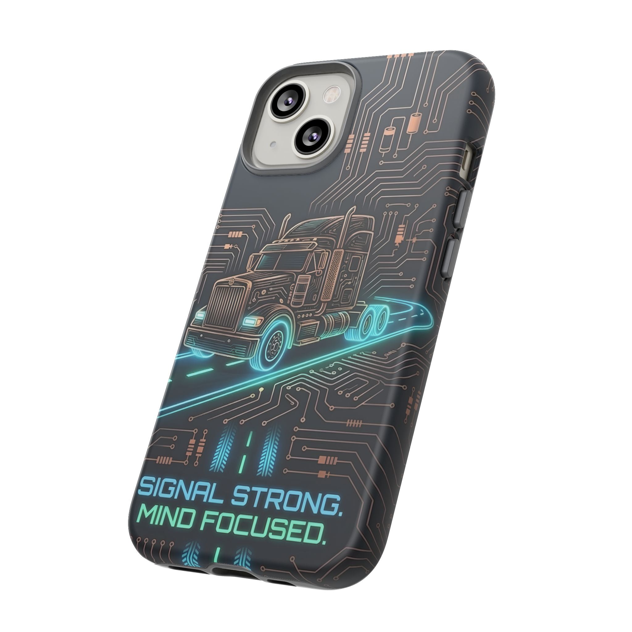 Truck Driver Gamer Phone Case — “Real Life. No Pause Button.”