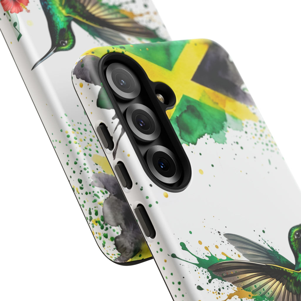 Hummingbird Jamaica Tough Phone Case – Tropical Floral Protective Cover