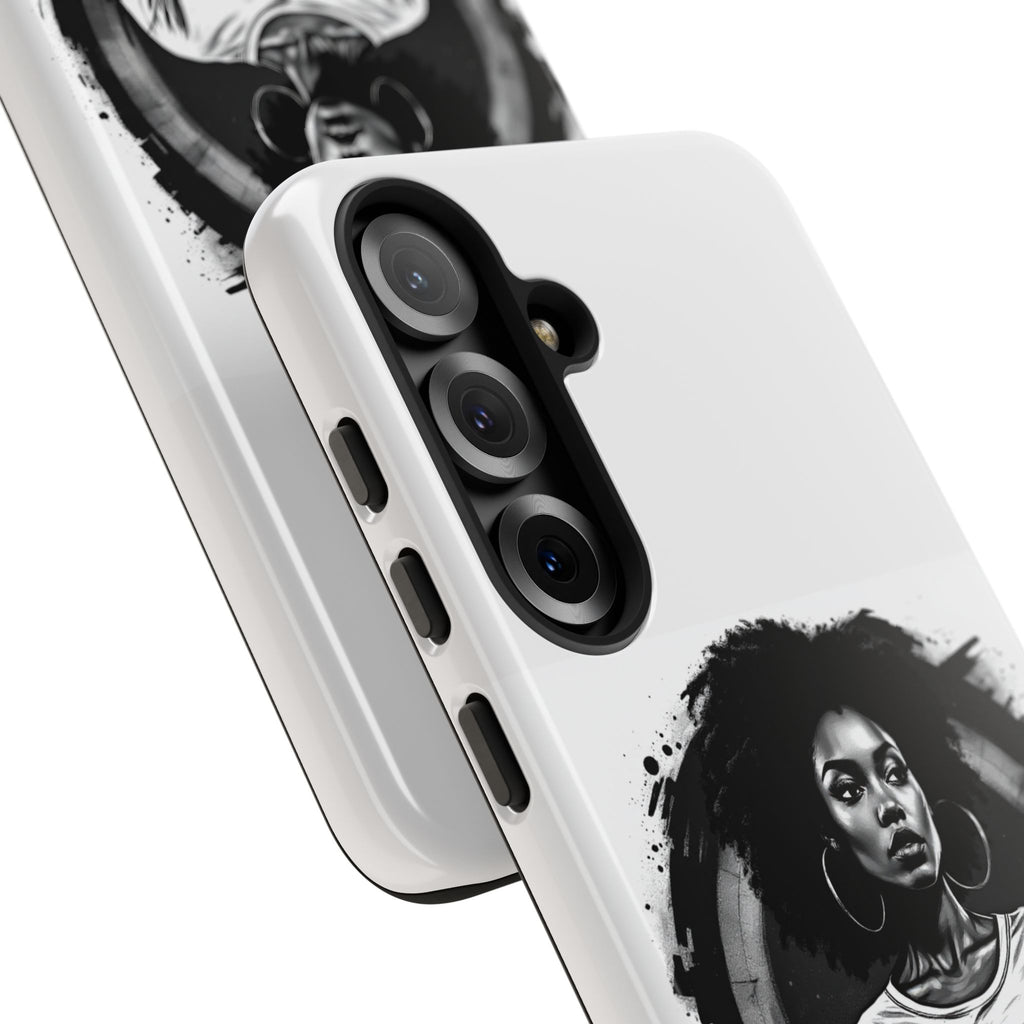 Phone Case — "Long Haul Loyalty" Black & White Portrait Protective Case