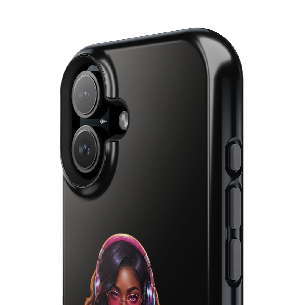 Gamer Girl Cyber Armor Phone Case — Impact‑Resistant Protective Cover