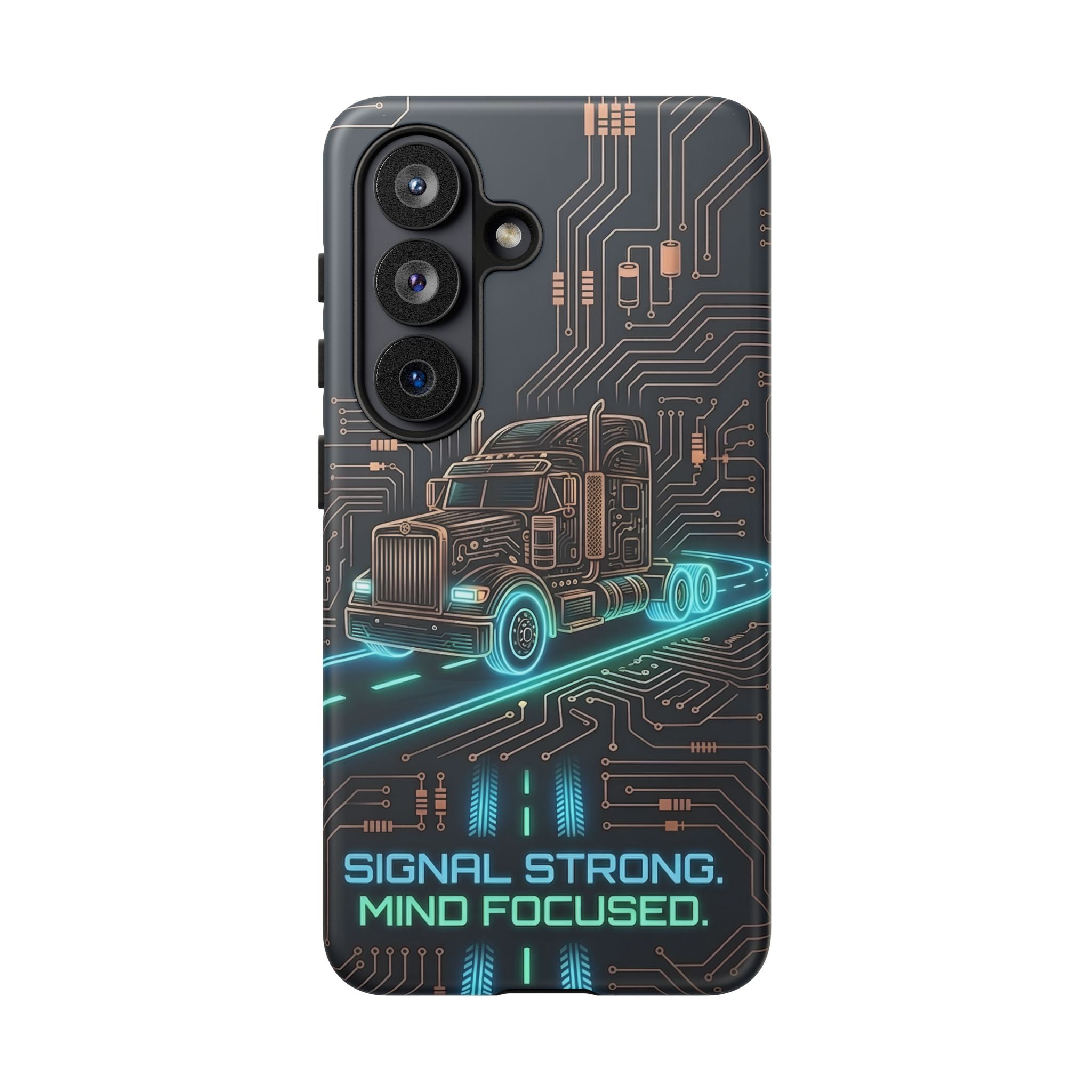 Truck Driver Gamer Phone Case — “Real Life. No Pause Button.”