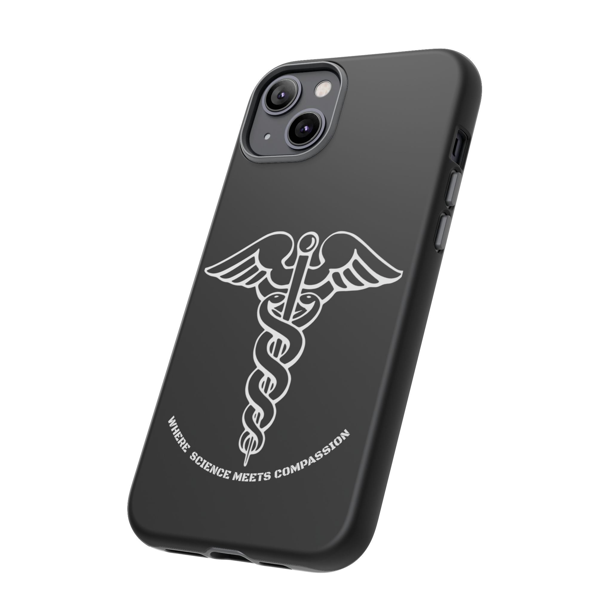 Medical Caduceus Phone Case — "Where Science Meets Compassion" Protective iPhone Cover
