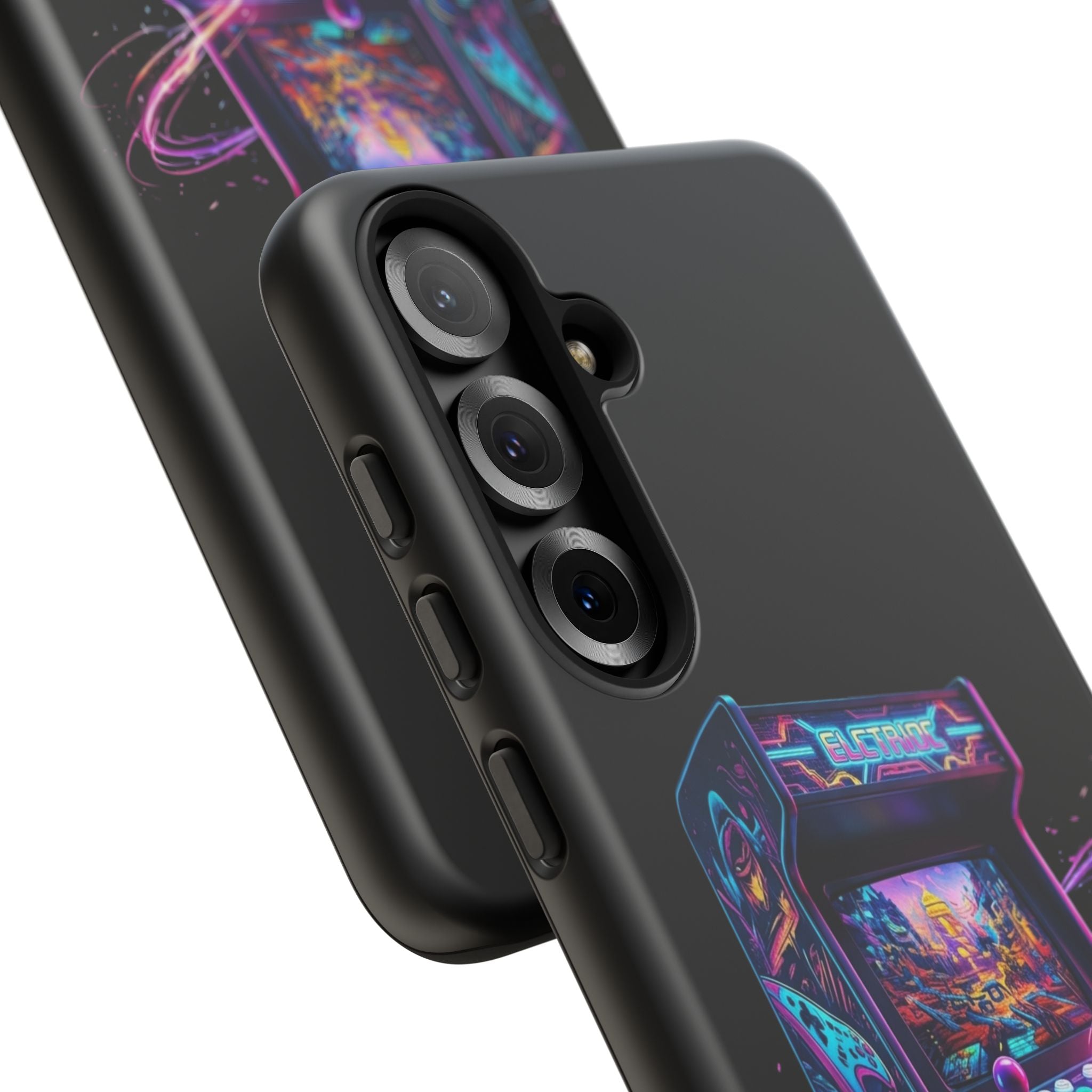 Retro Arcade Phone Case — Neon Gaming Controller Design