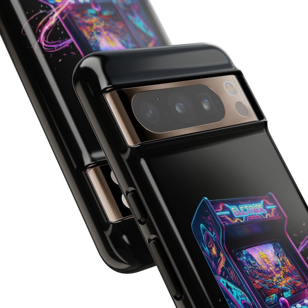 Retro Arcade Phone Case — Neon Gaming Controller Design