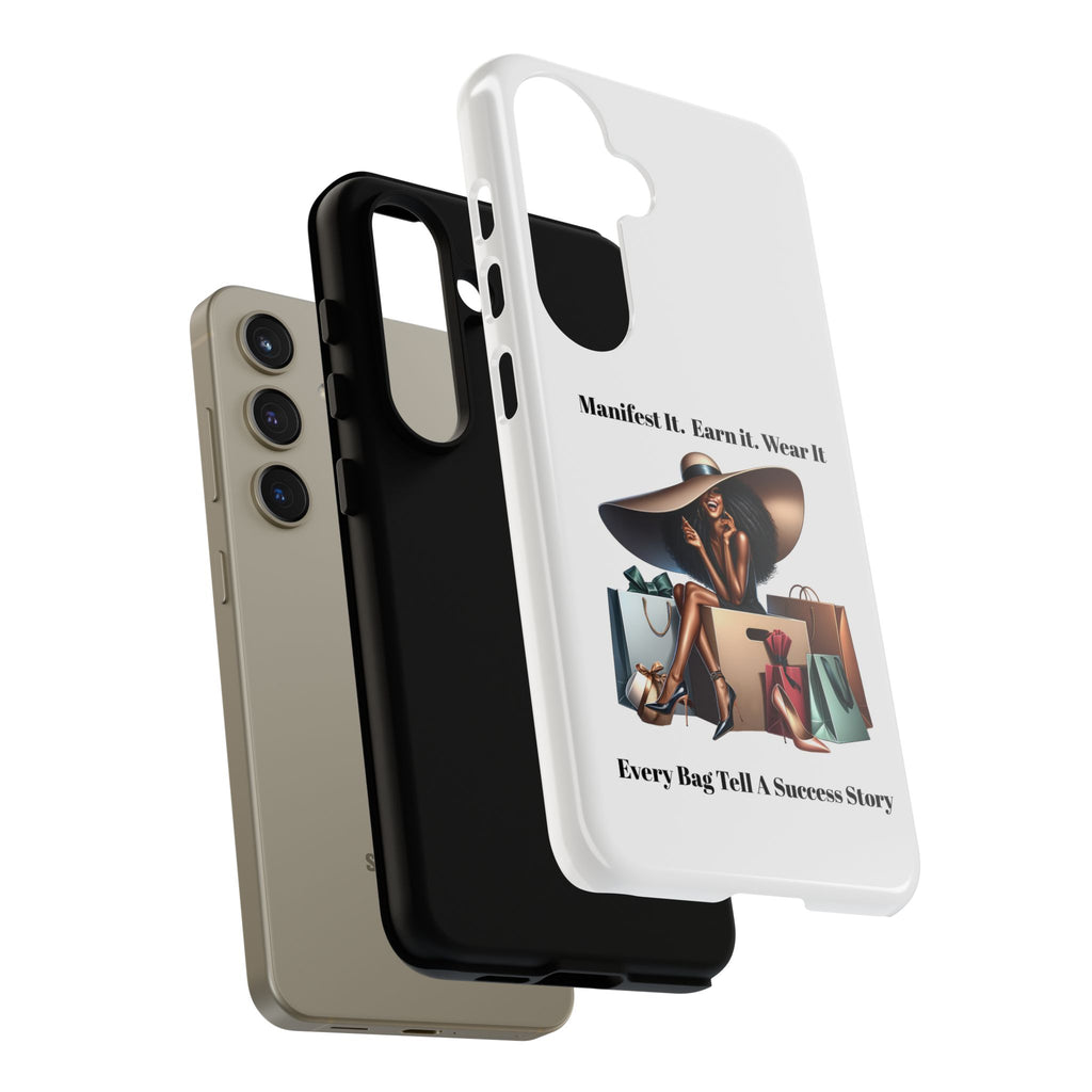 Phone Case - "Manifest It. Earn It. Wear It." Chic Shopper Design