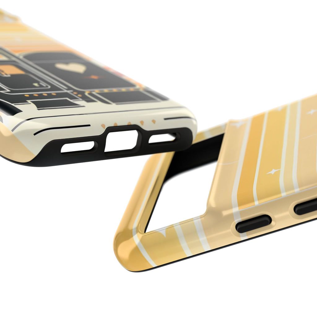 Trucker Heart Phone Case — Retro Semi Truck Protective Phone Cover