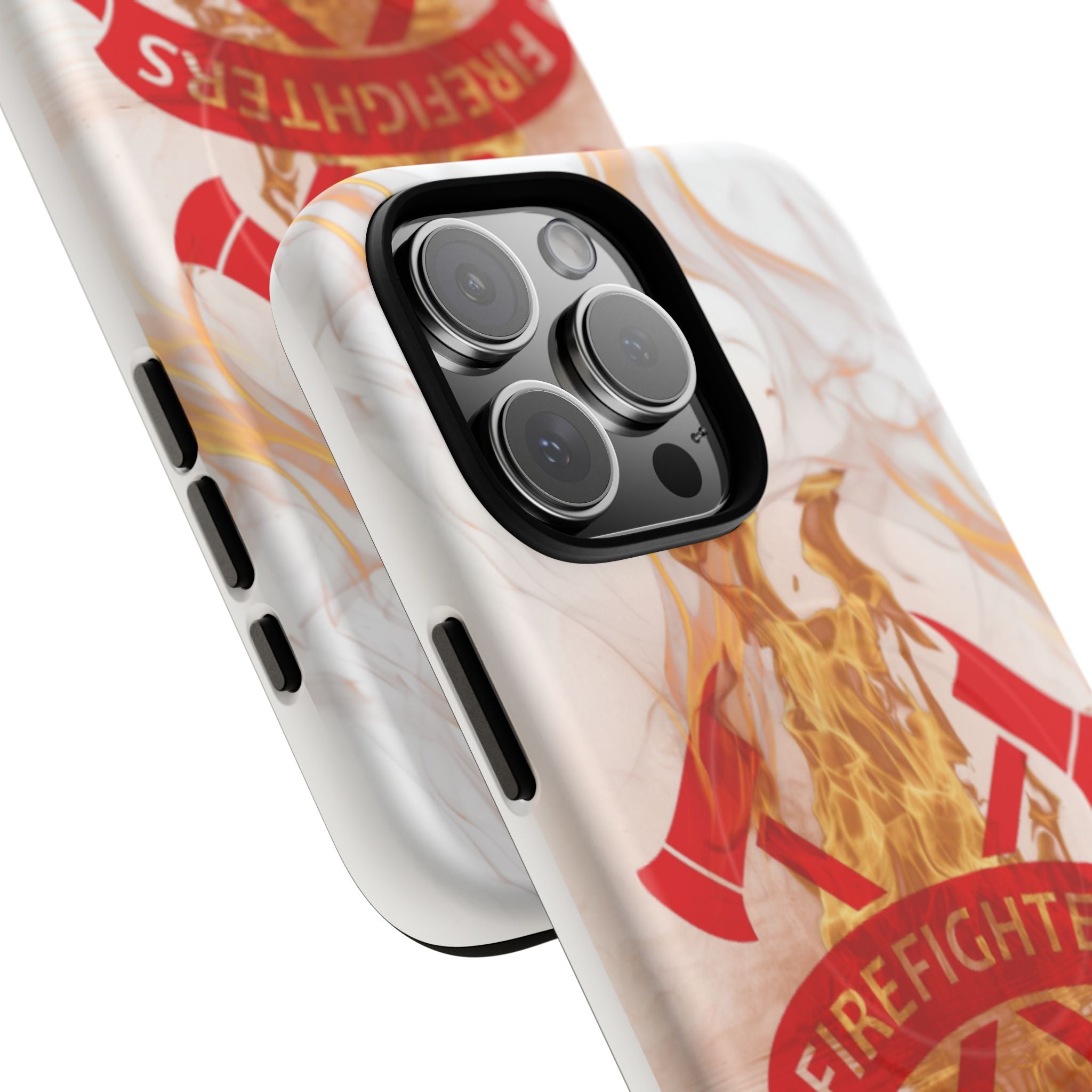 Firefighter Emblem Tough Magnetic Phone Case — Flame Design