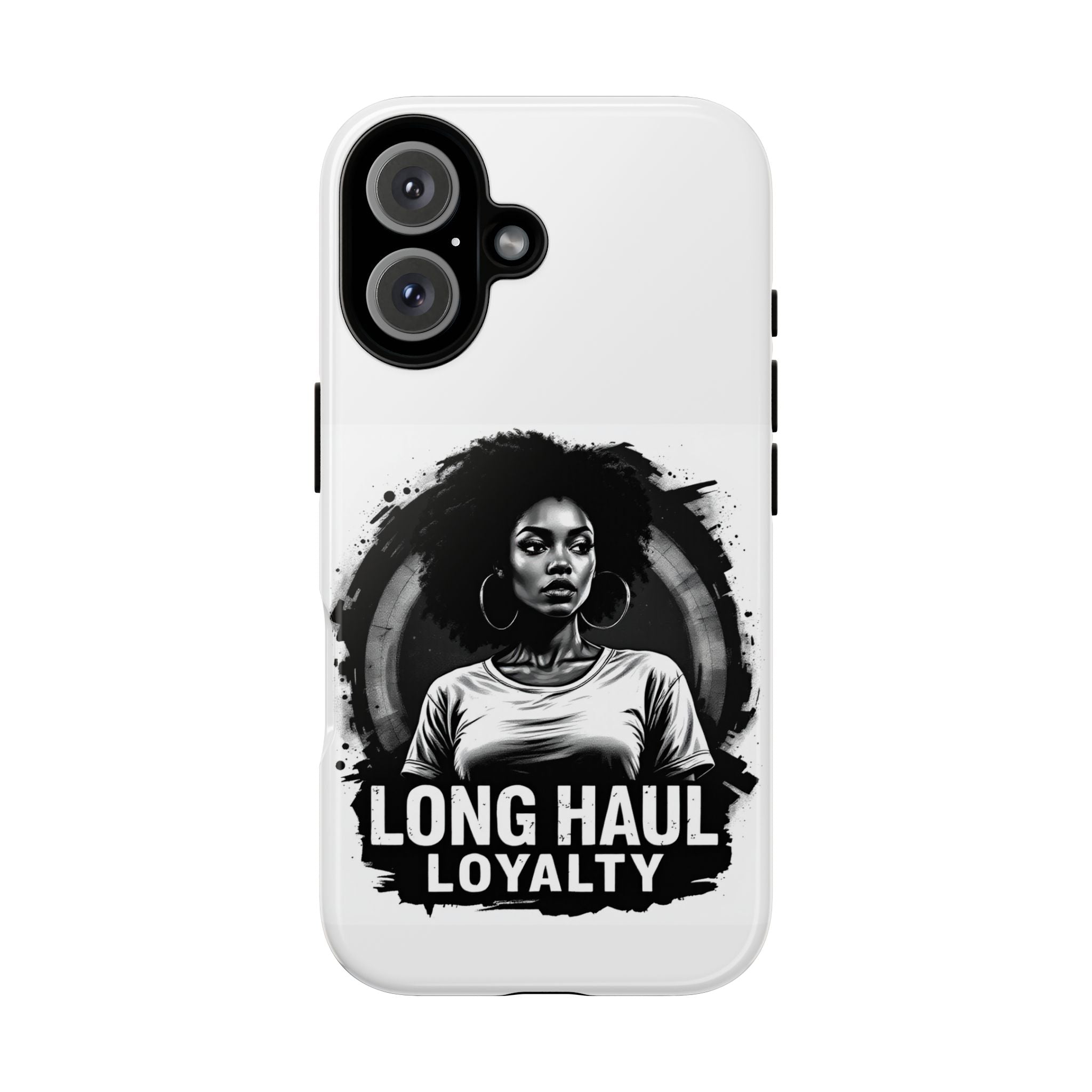 Phone Case — "Long Haul Loyalty" Black & White Portrait Protective Case