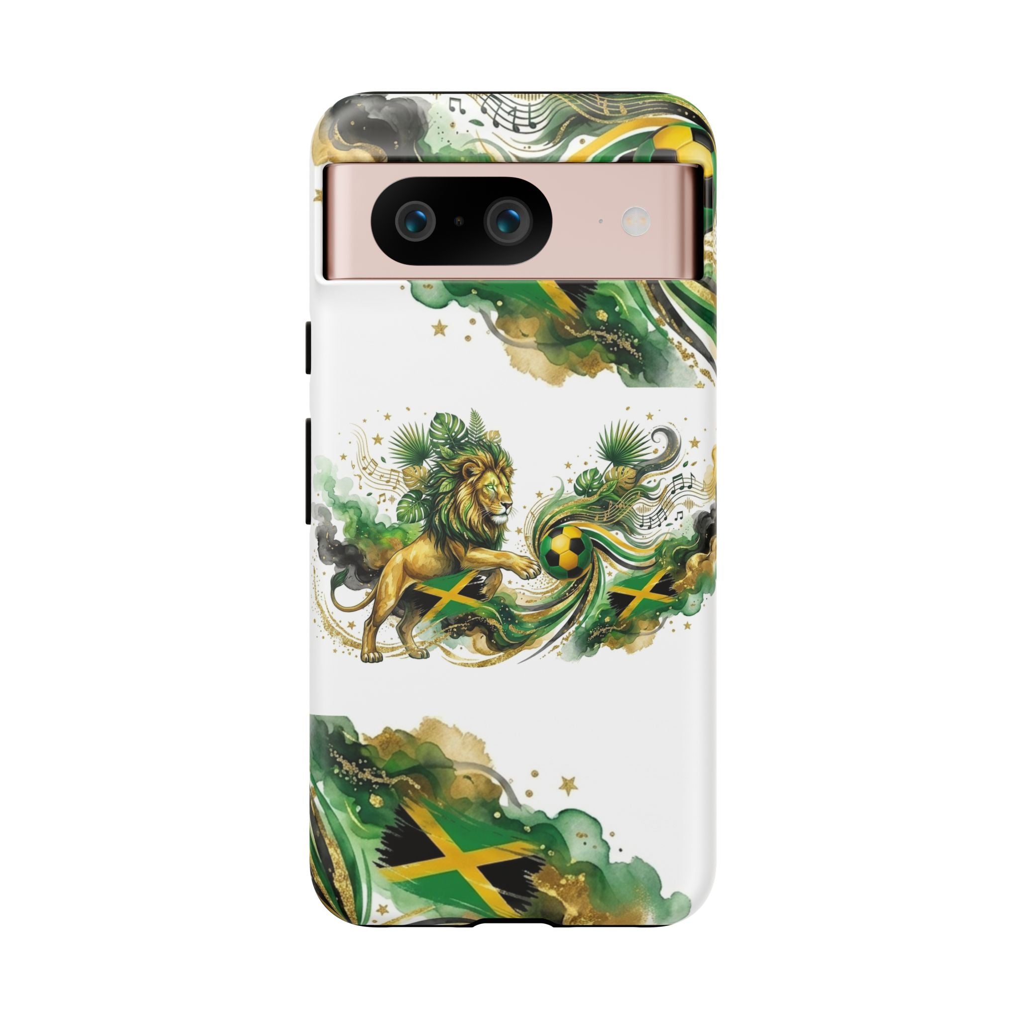 Jamaica Lion Phone Case — Jamaican Flag Rasta Protective Tough Case